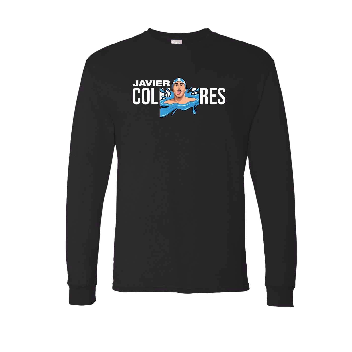 Long Sleeve Tee — Player Name in Black