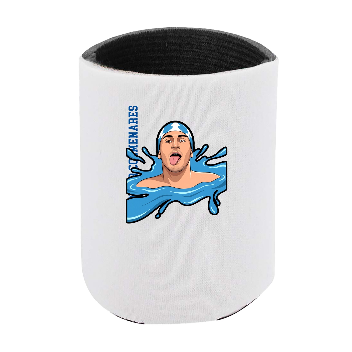 Can Holder — Name Vertical in White