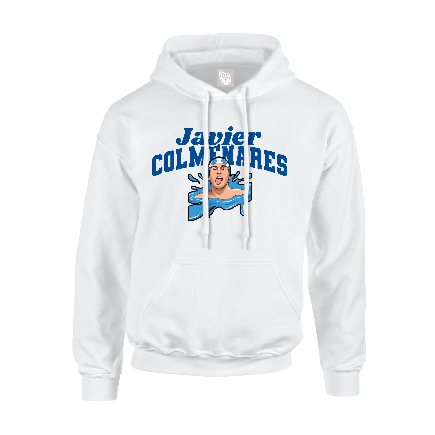 Hoodie — Signature Arch in White