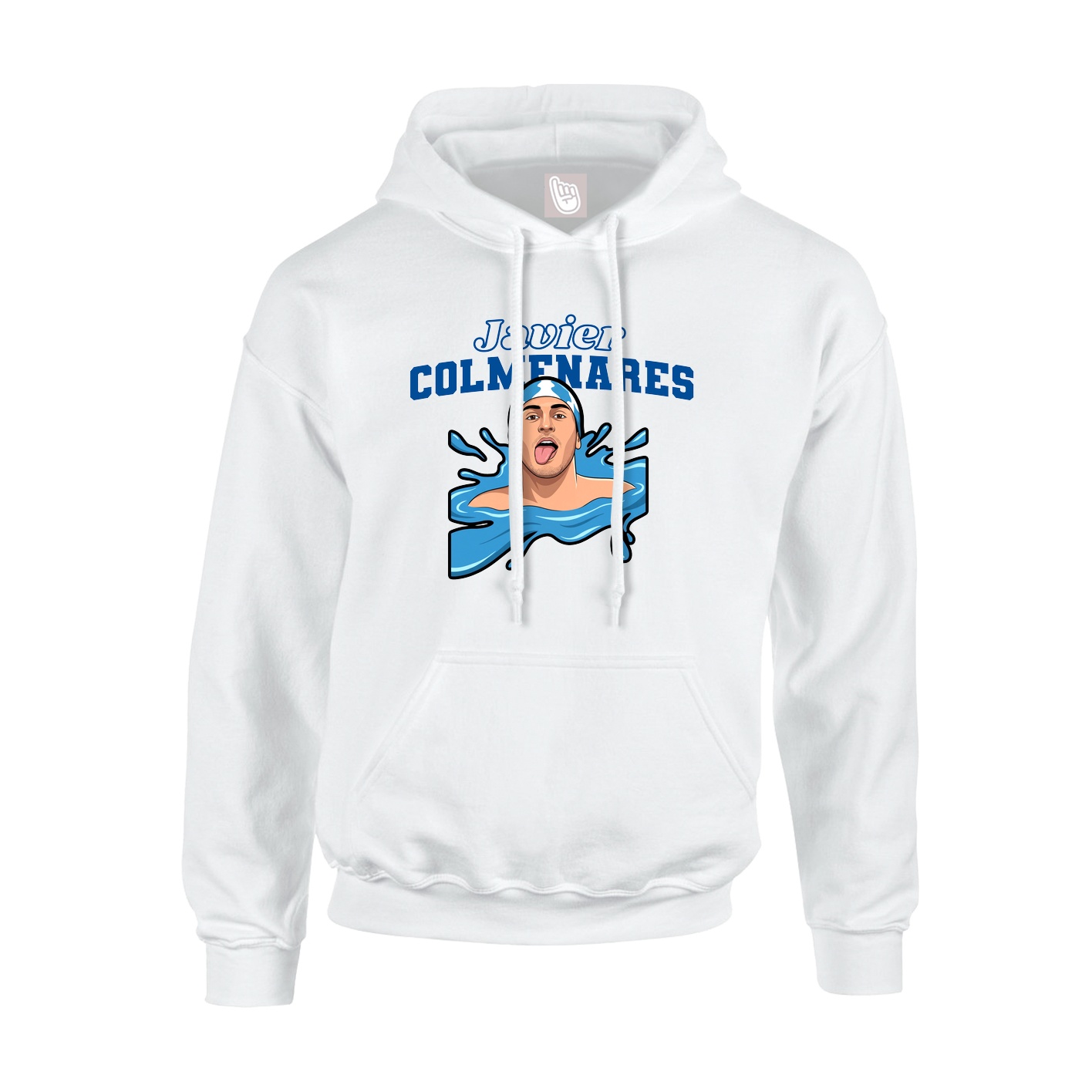 Hoodie — Name Arch in White