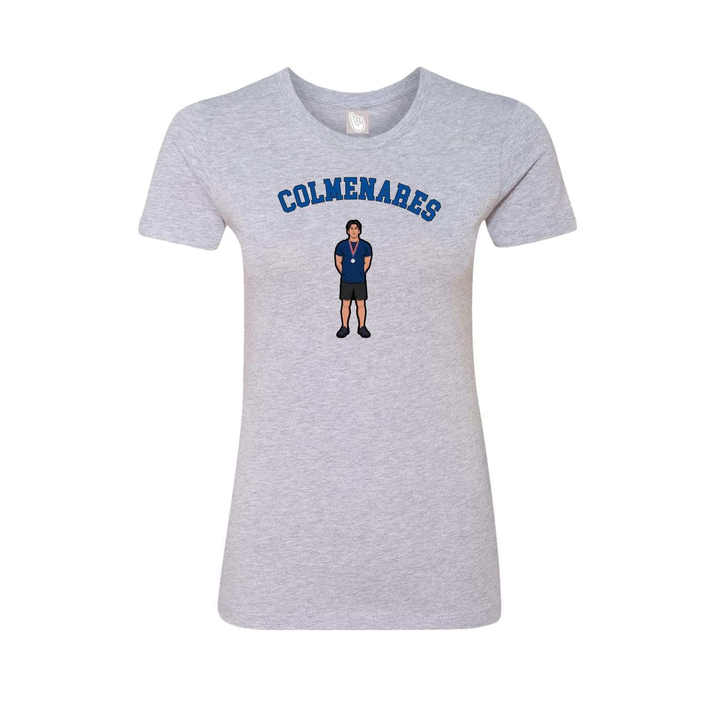 Fitted Women's Tee — Shirsey Arch in Grey