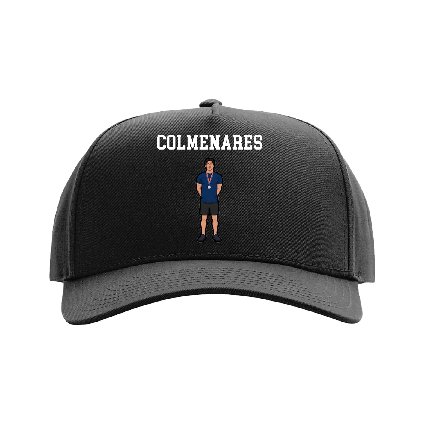 Full Fabric Five-Panel Champ Cap — Shirsey in Black