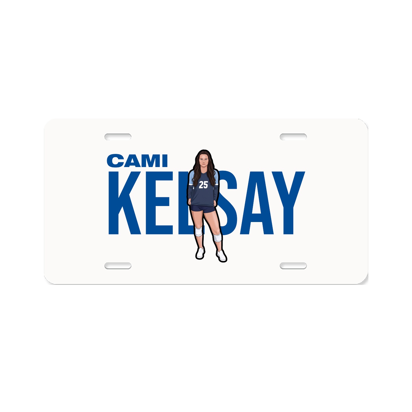 License Plate — Player Name in Classic