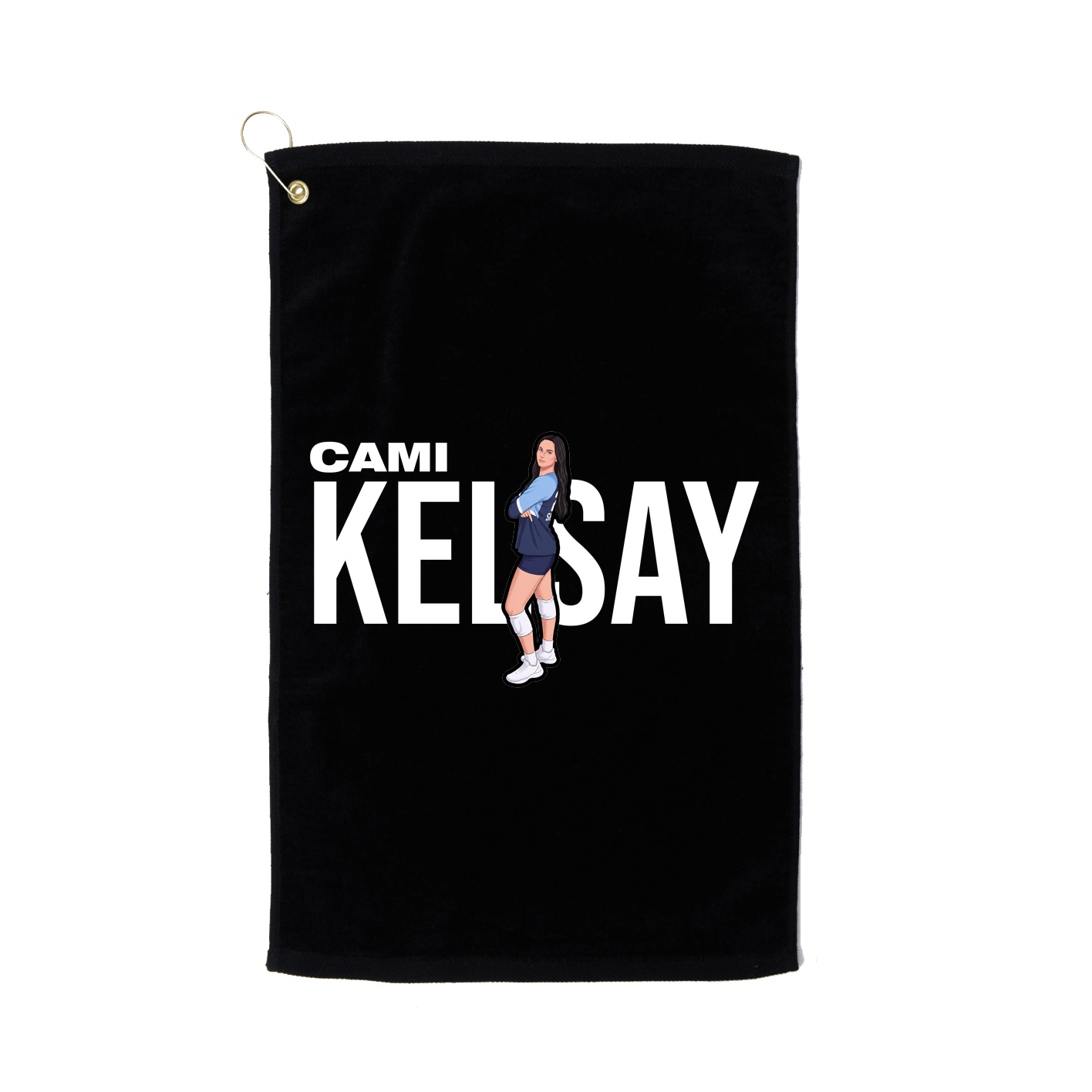 Golf Towel — Player Name in Black