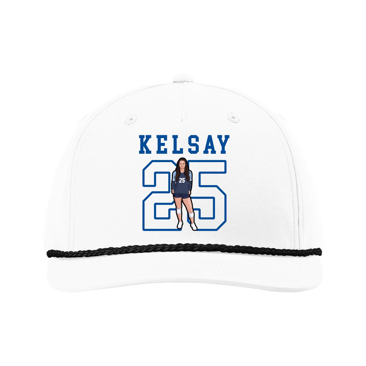 Five-Panel Classic Rope Cap — Shirsey in White