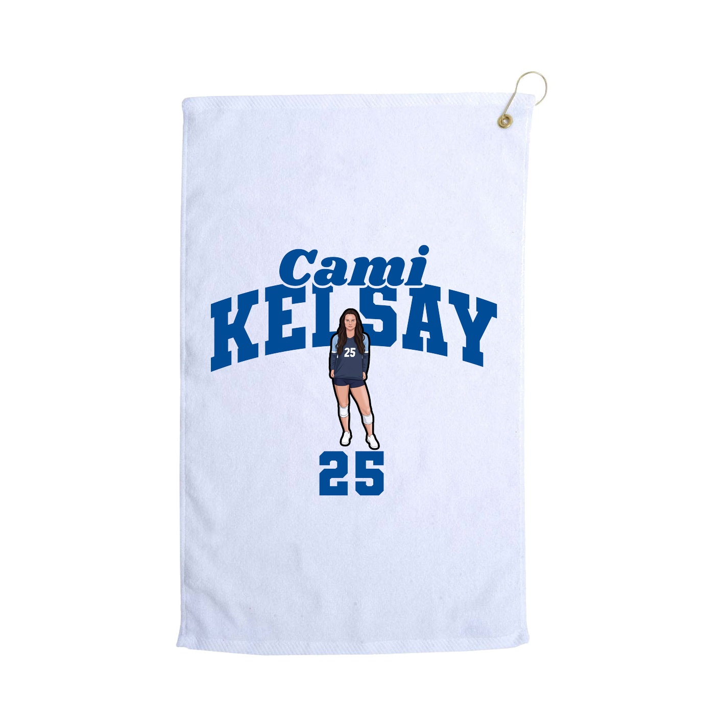 Golf Towel — Signature Arch in White