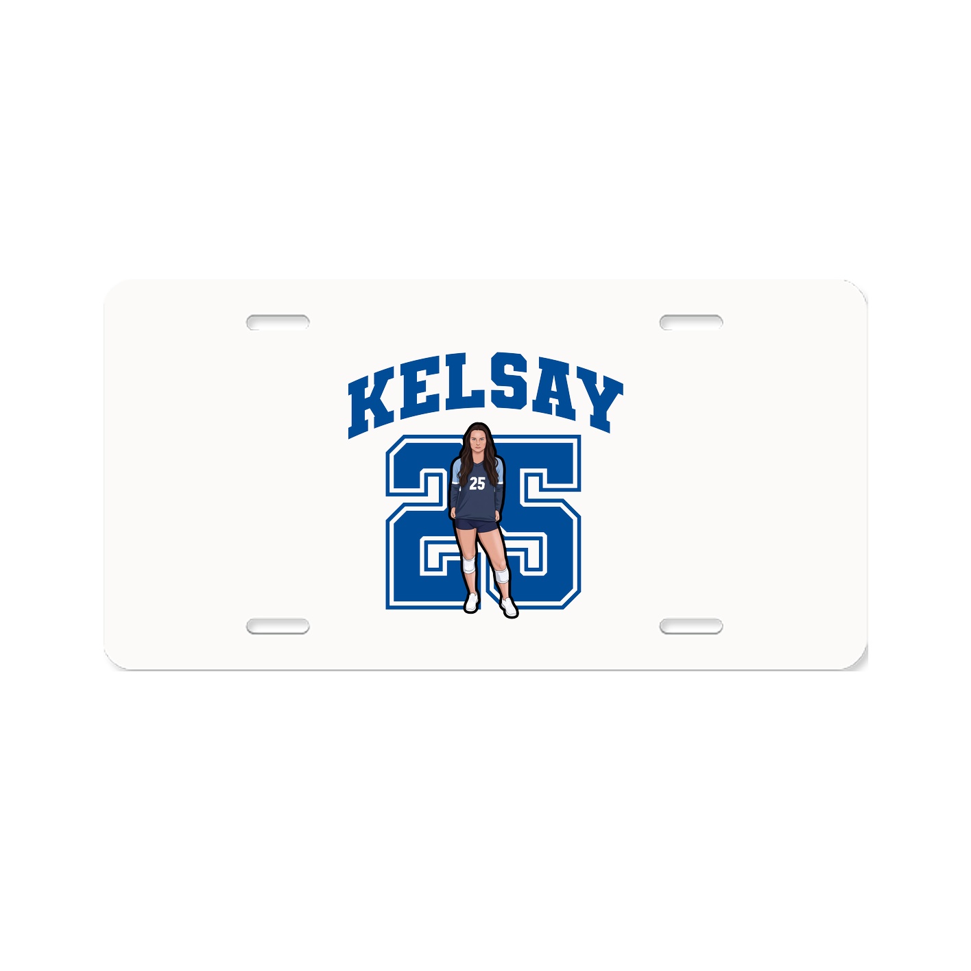 License Plate — Number in Classic