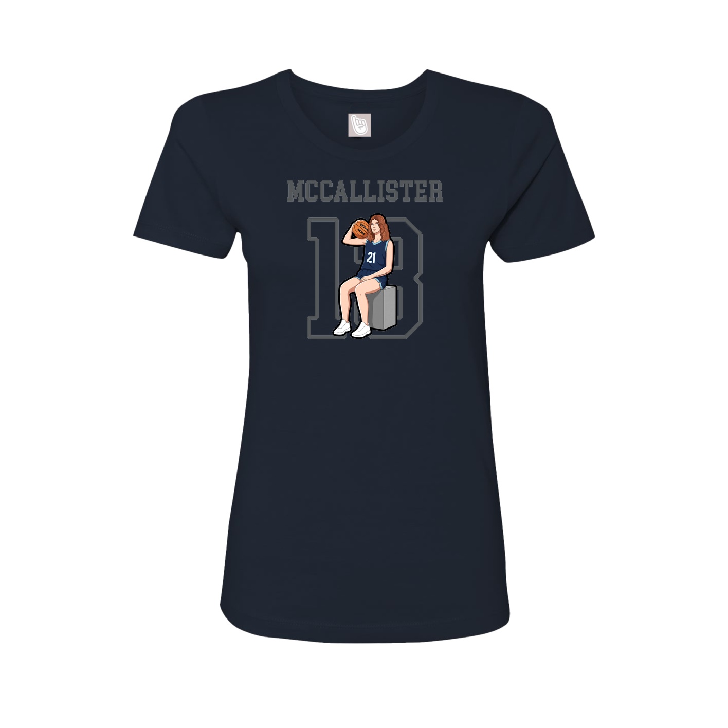 Fitted Women's Tee — Shirsey in Navy