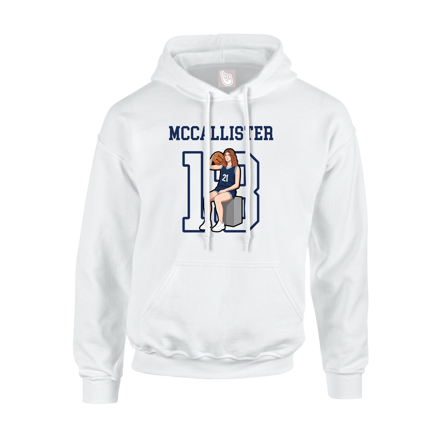 Hoodie — Shirsey in White