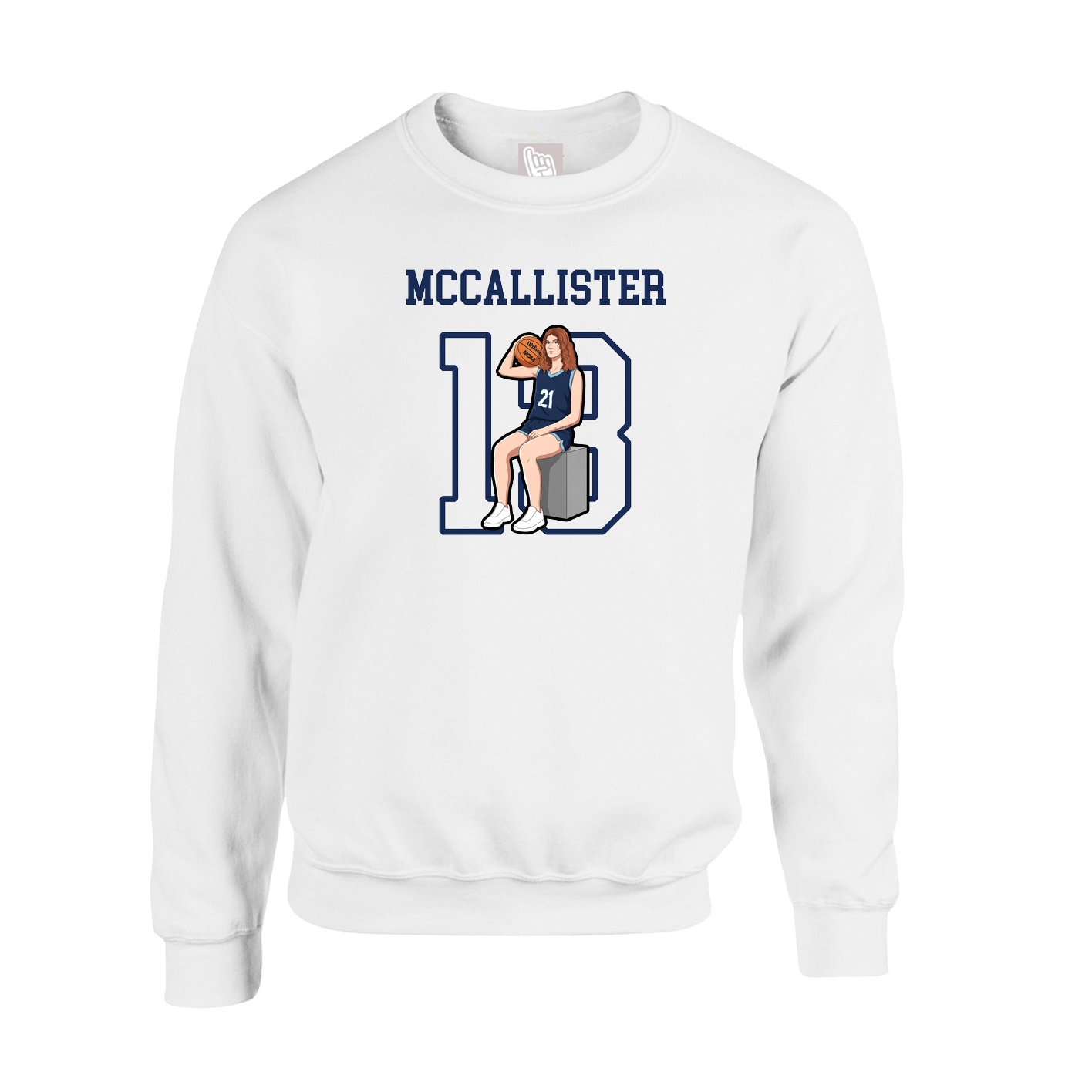 Fleece Crew — Shirsey in White