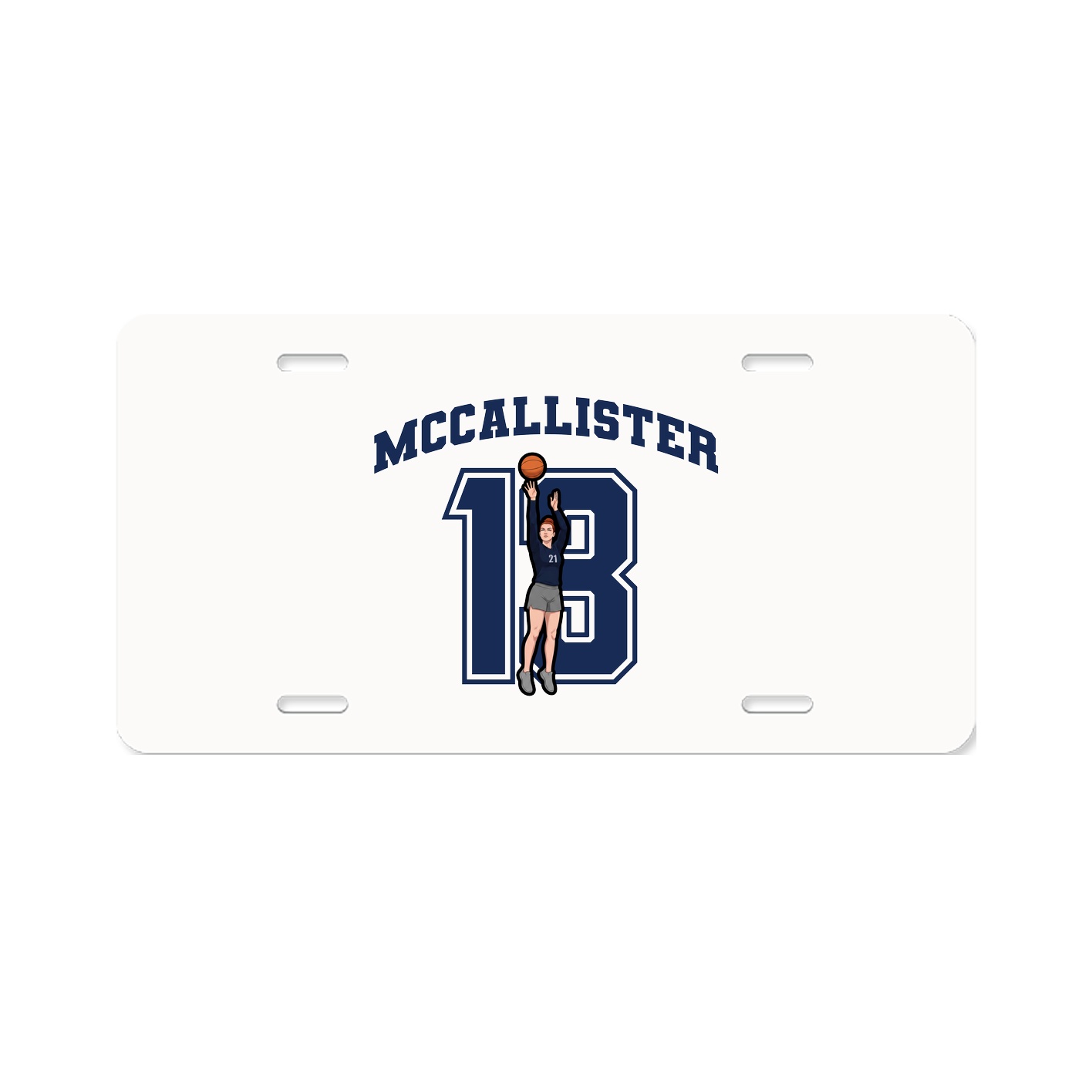 License Plate — Number in Classic