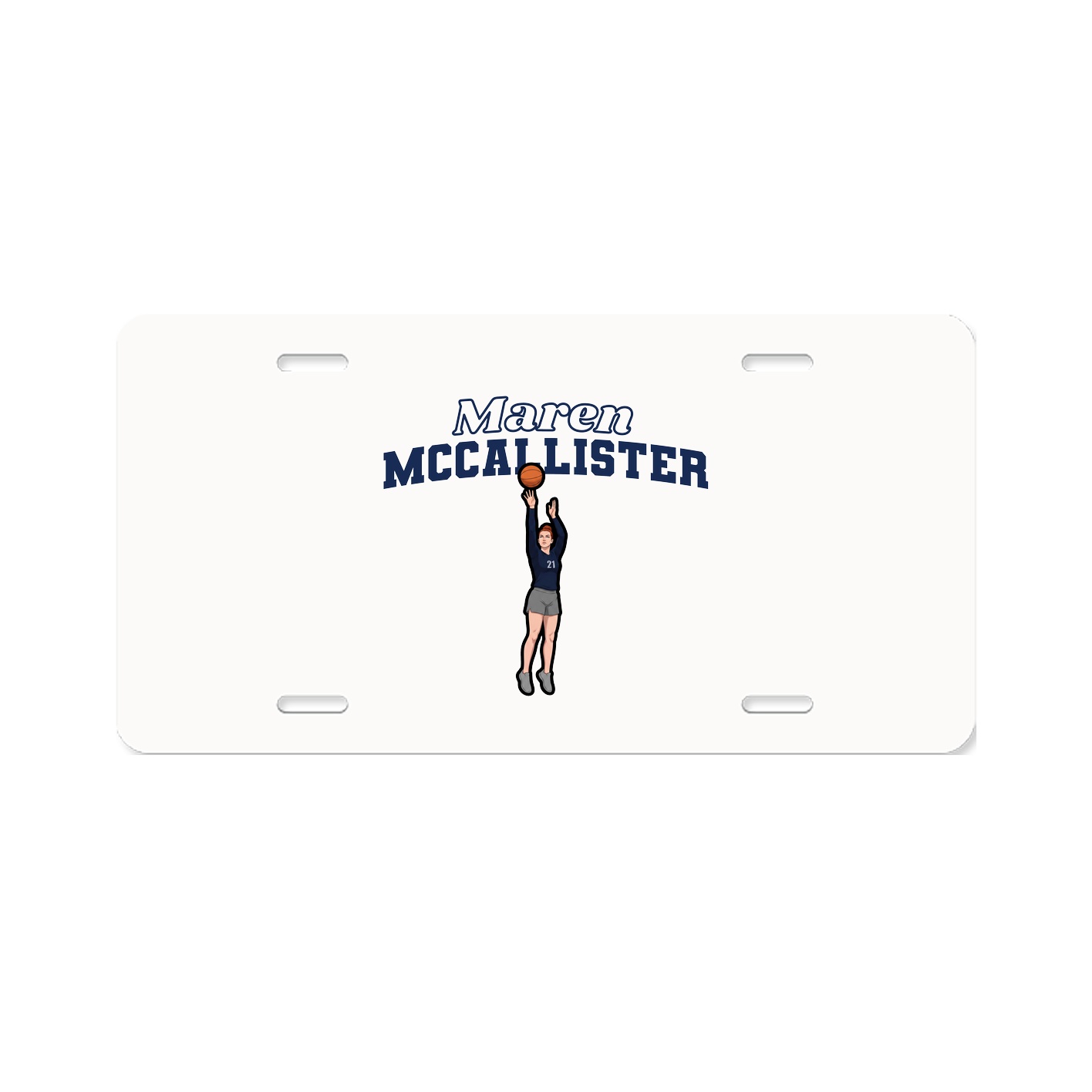 License Plate — Name Arch in Classic