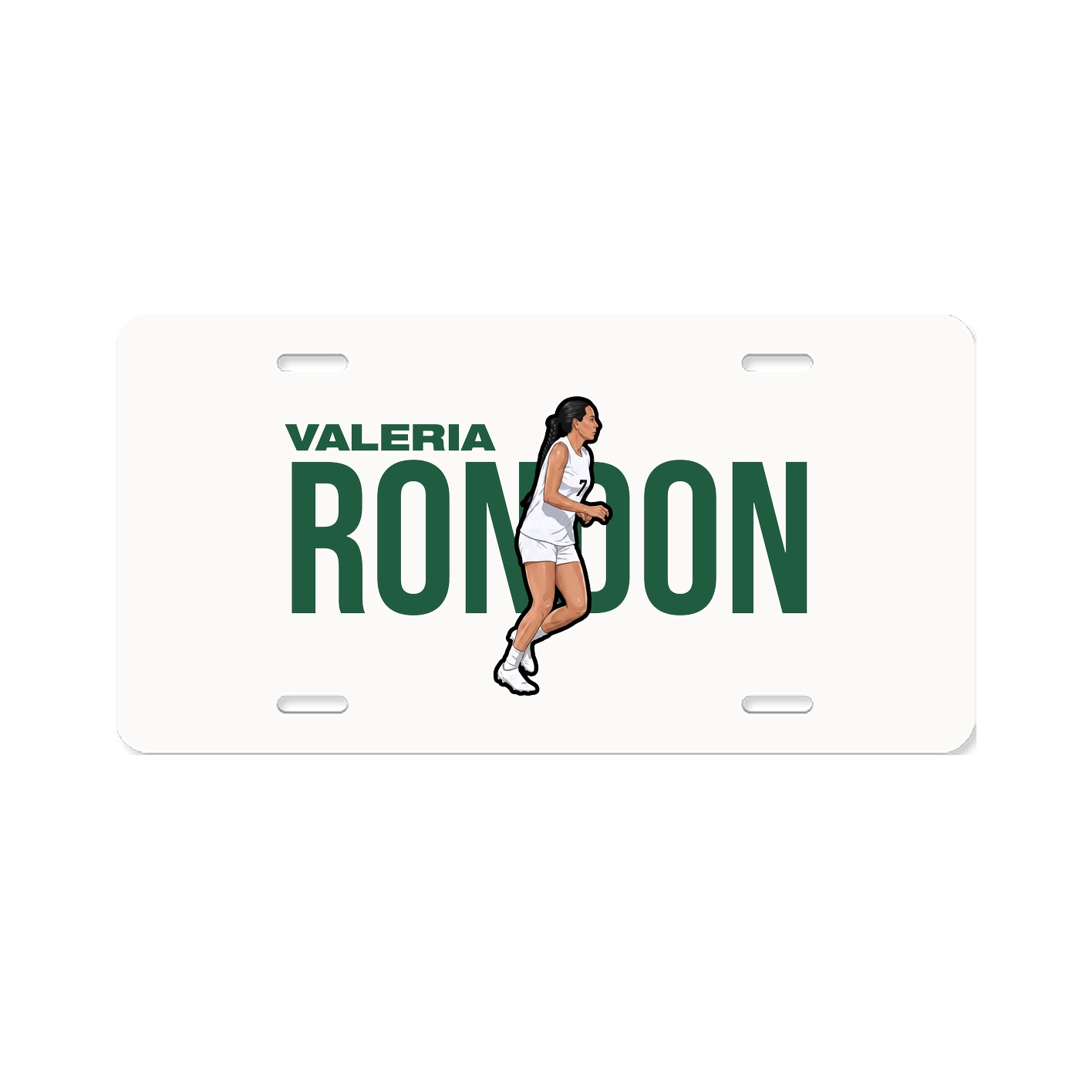 License Plate — Player Name in Classic