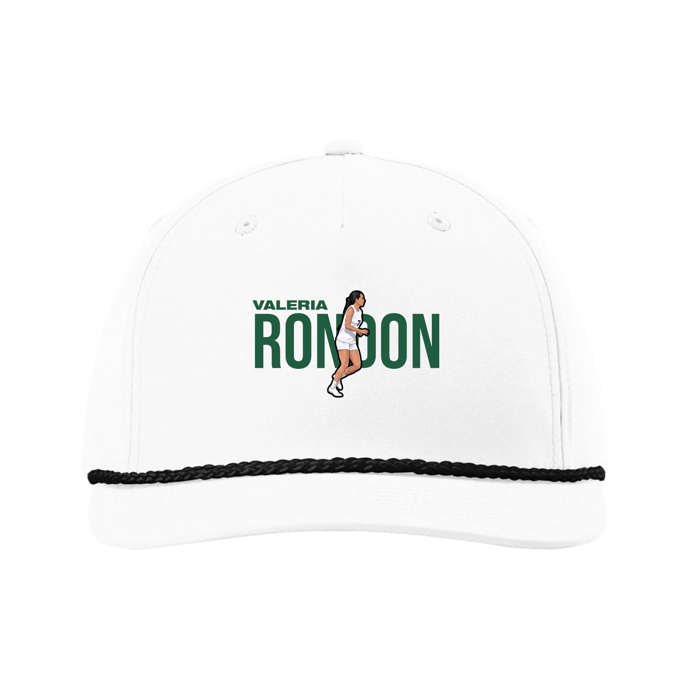 Five-Panel Classic Rope Cap — Player Name in White