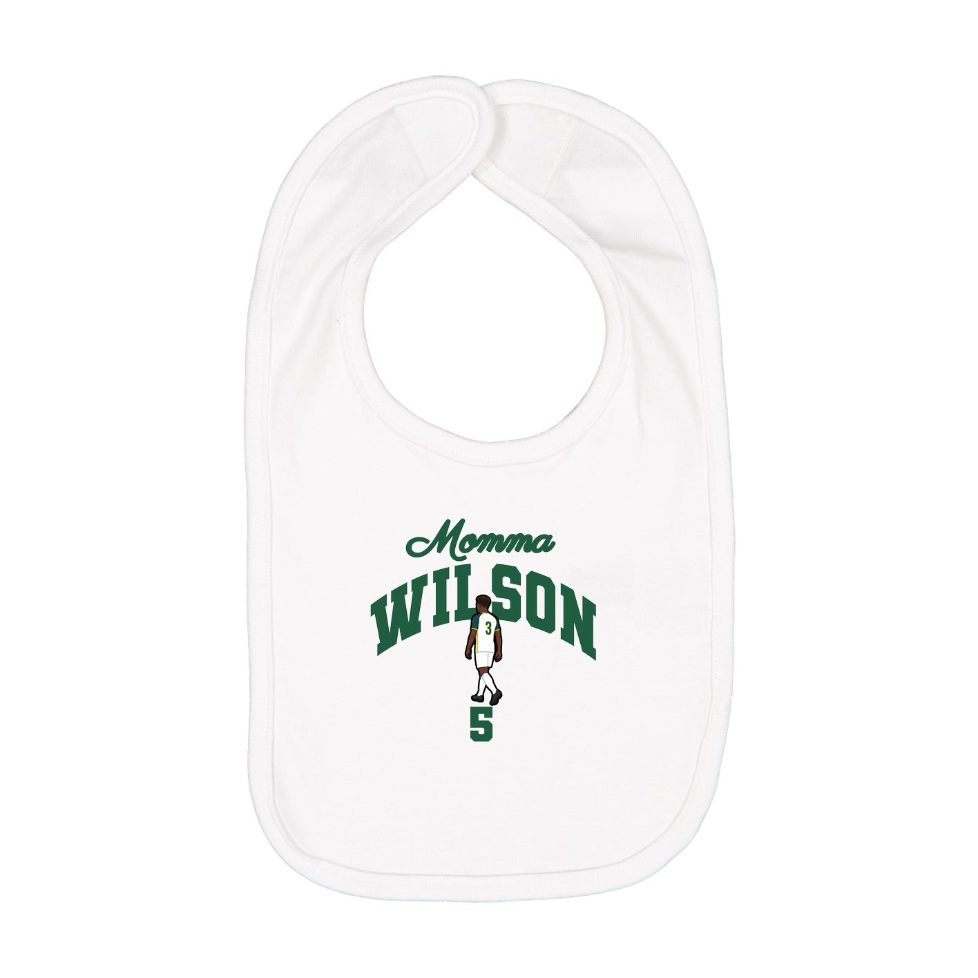 Infant Bib — Mothers Day Arch in White