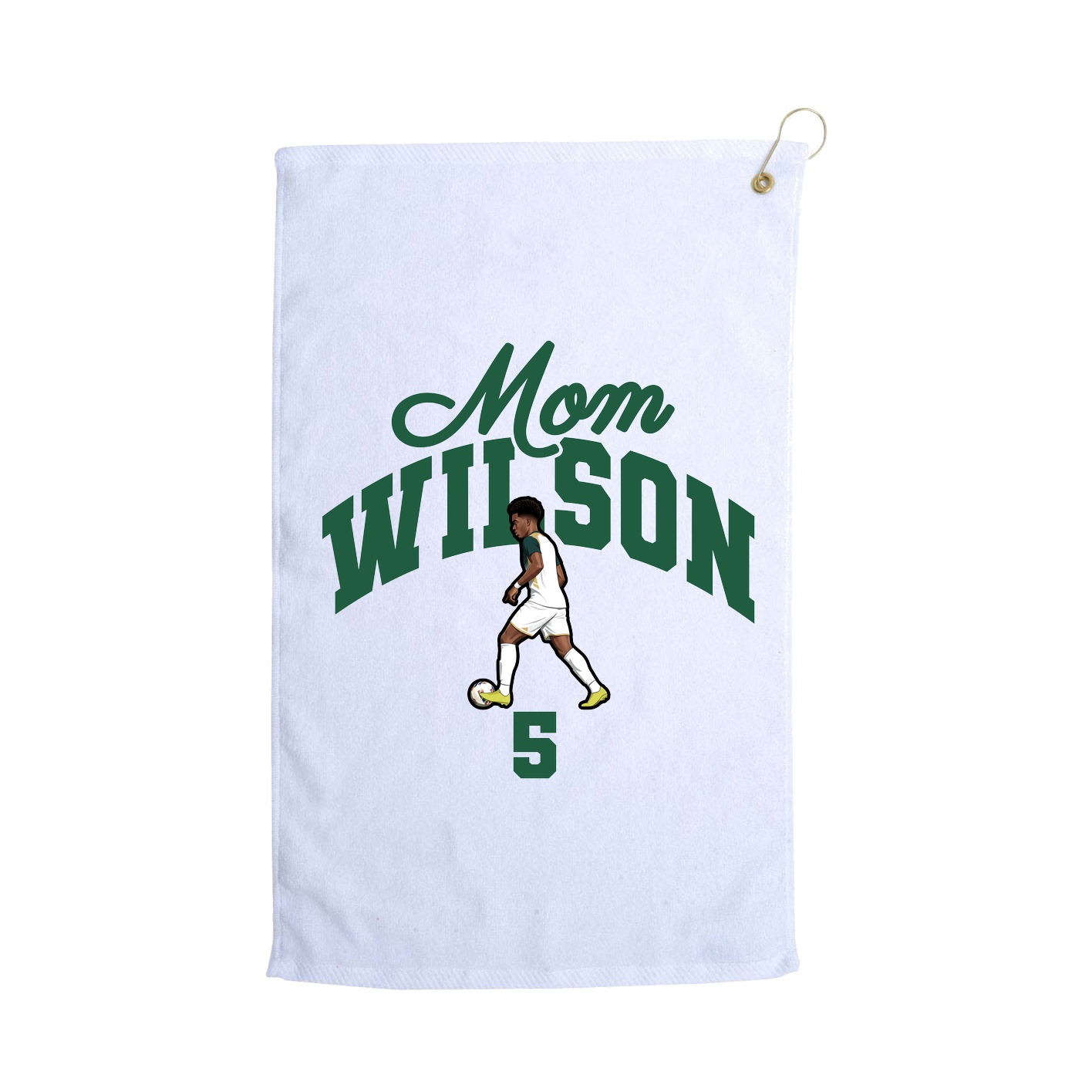 Golf Towel — Mothers Day Arch in White