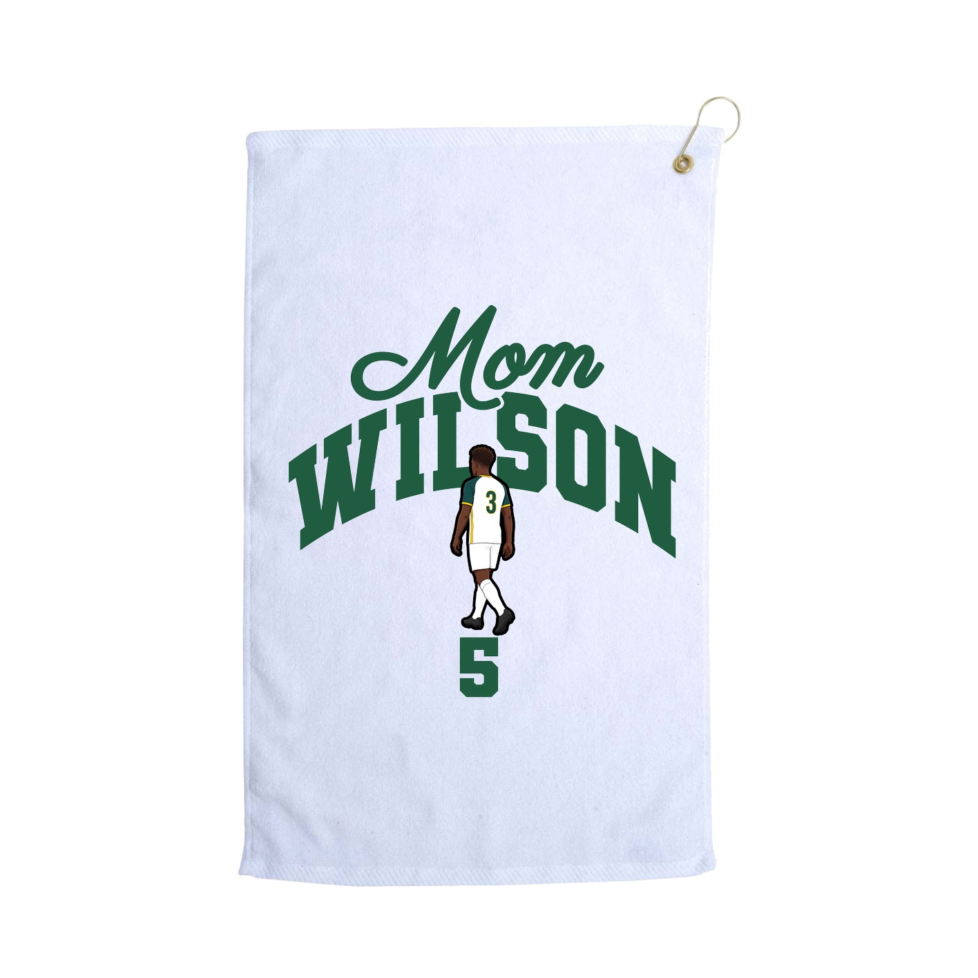 Golf Towel — Mothers Day Arch in White