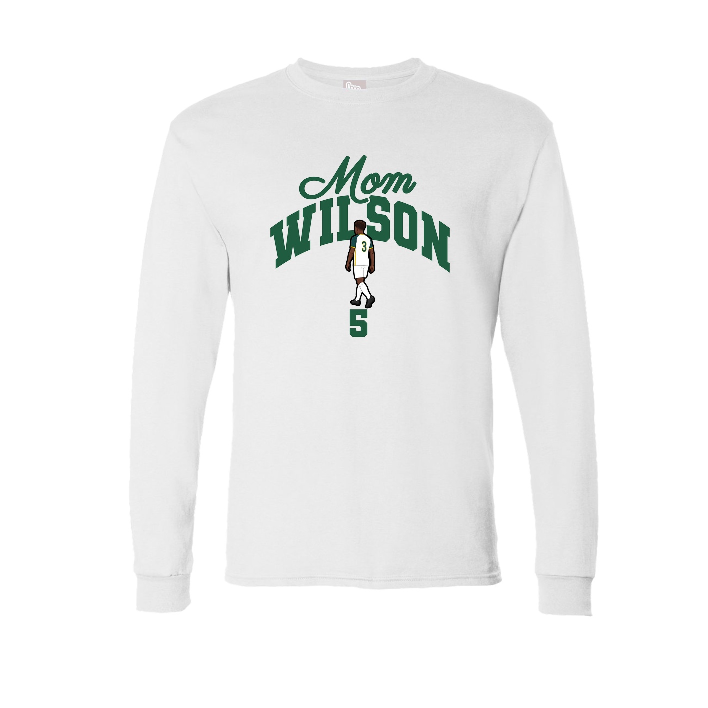 Long Sleeve Tee — Mothers Day Arch in White