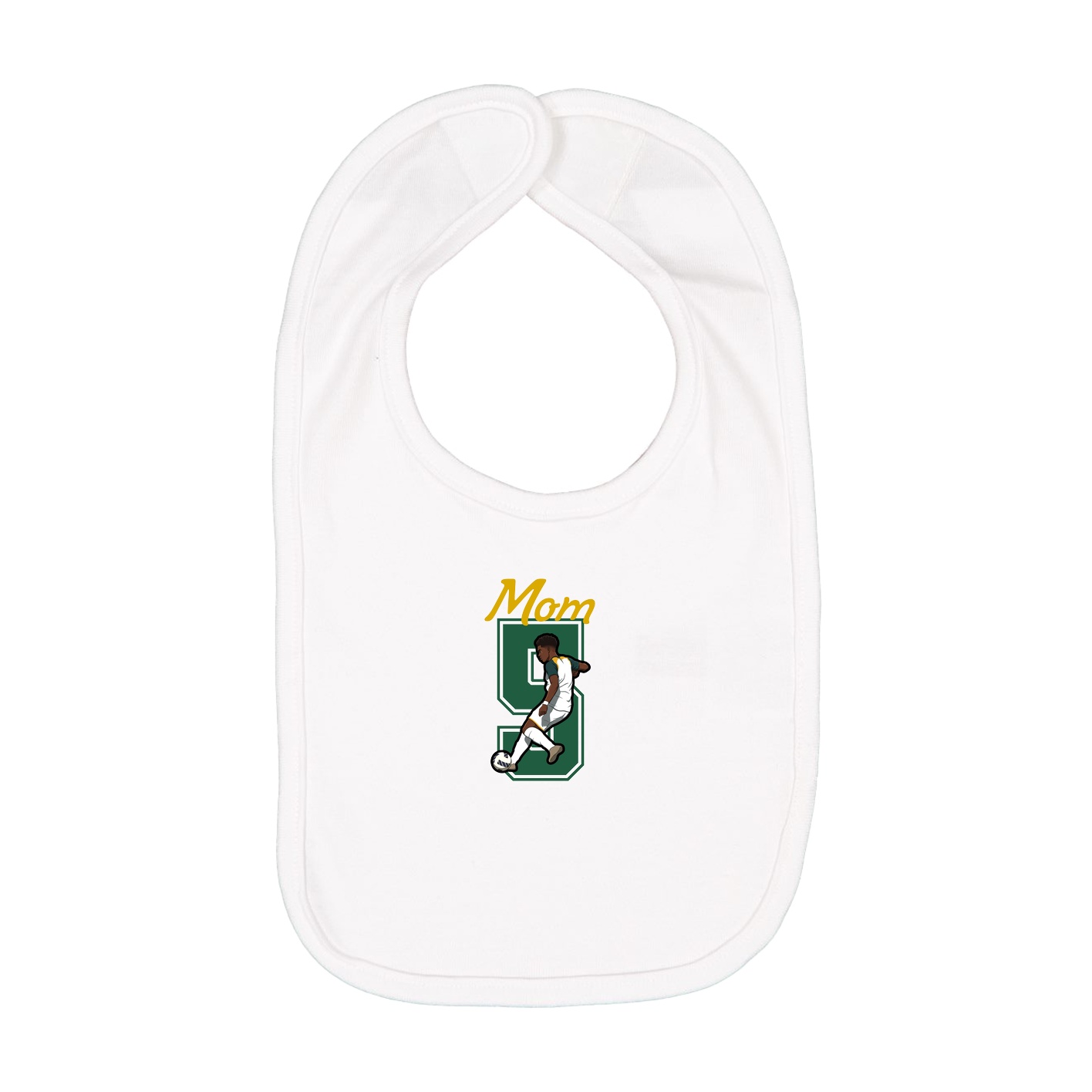 Infant Bib — Mothers Day Shirsey in White