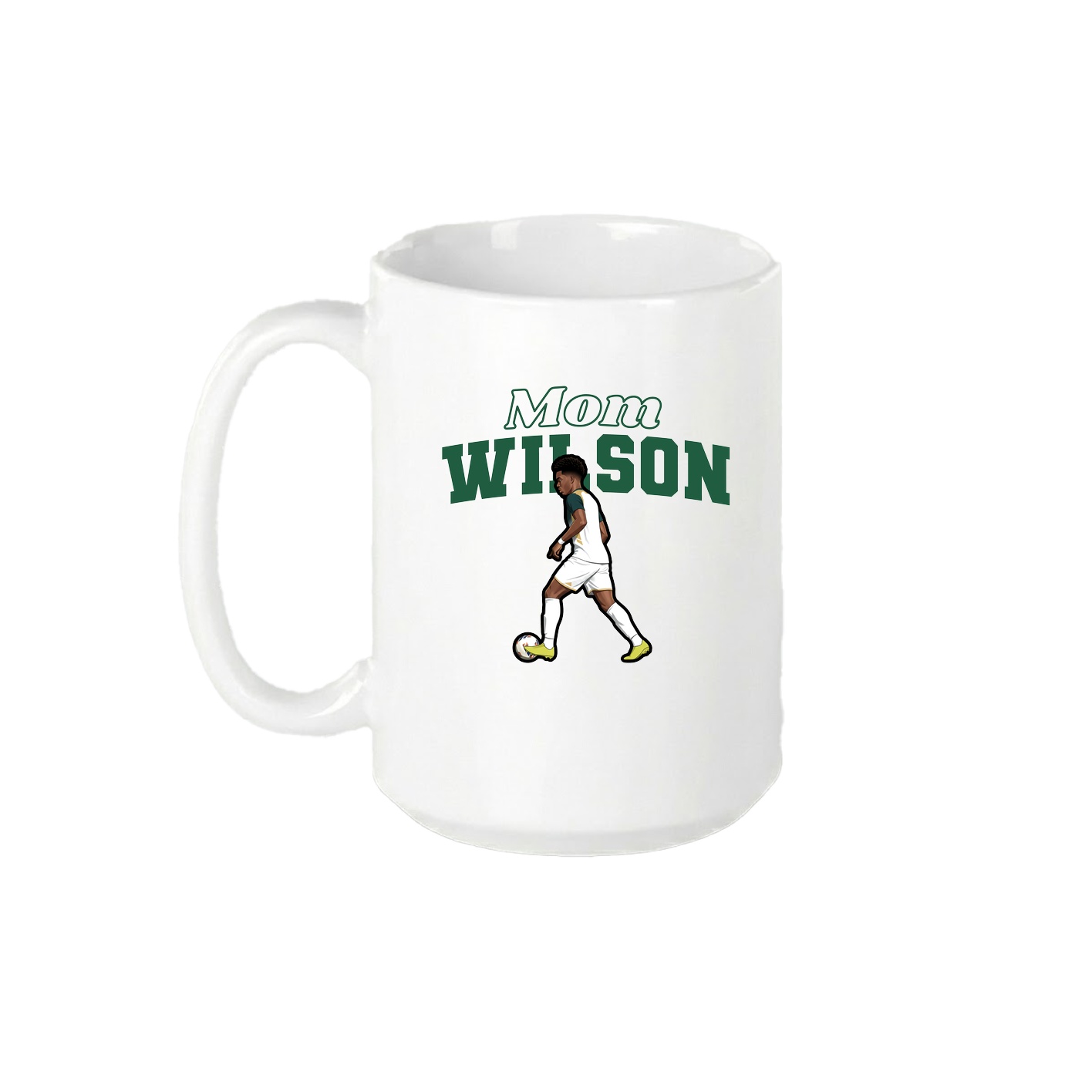 15oz Coffee Mug — Mothers Day Block in White