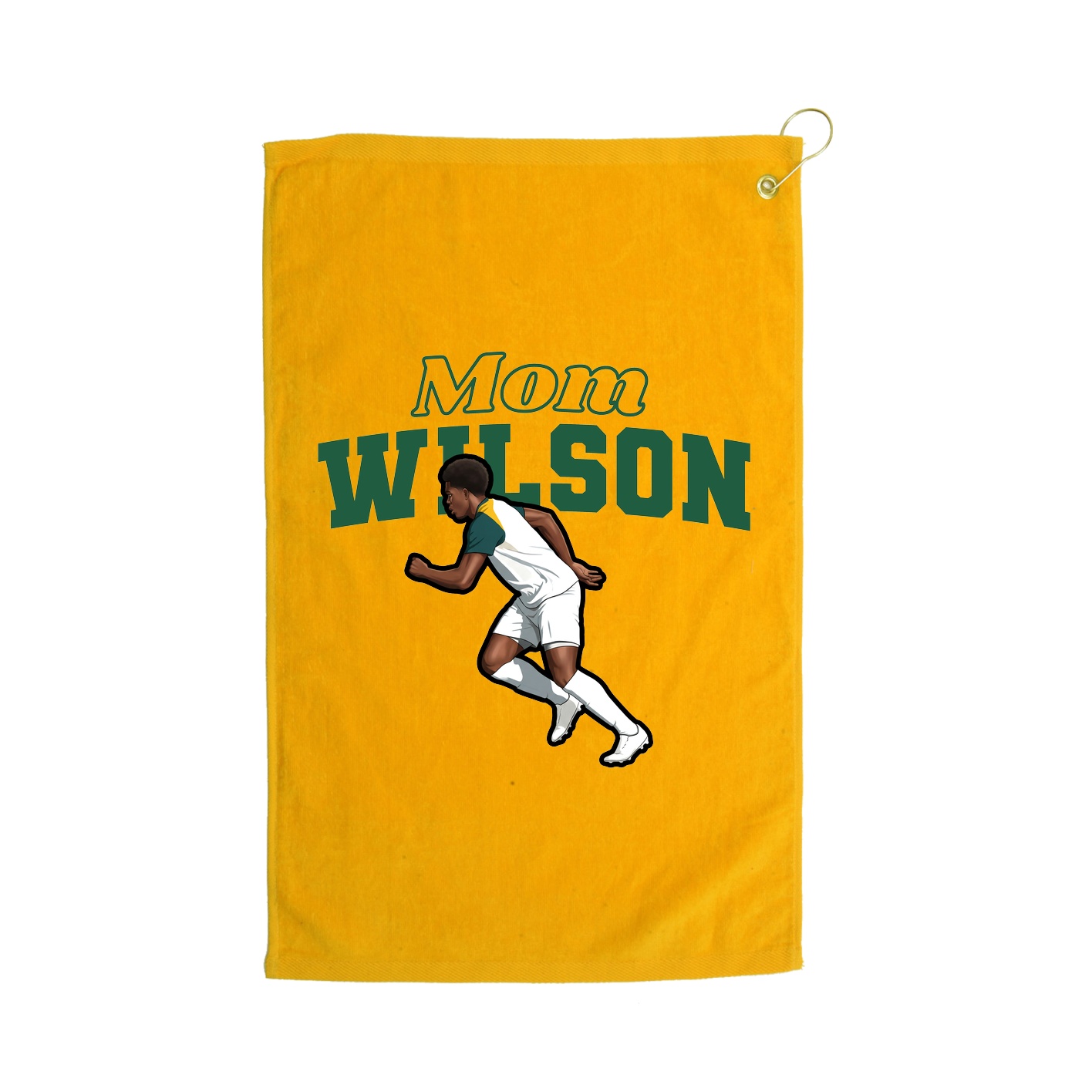 Golf Towel — Mothers Day Block in Gold