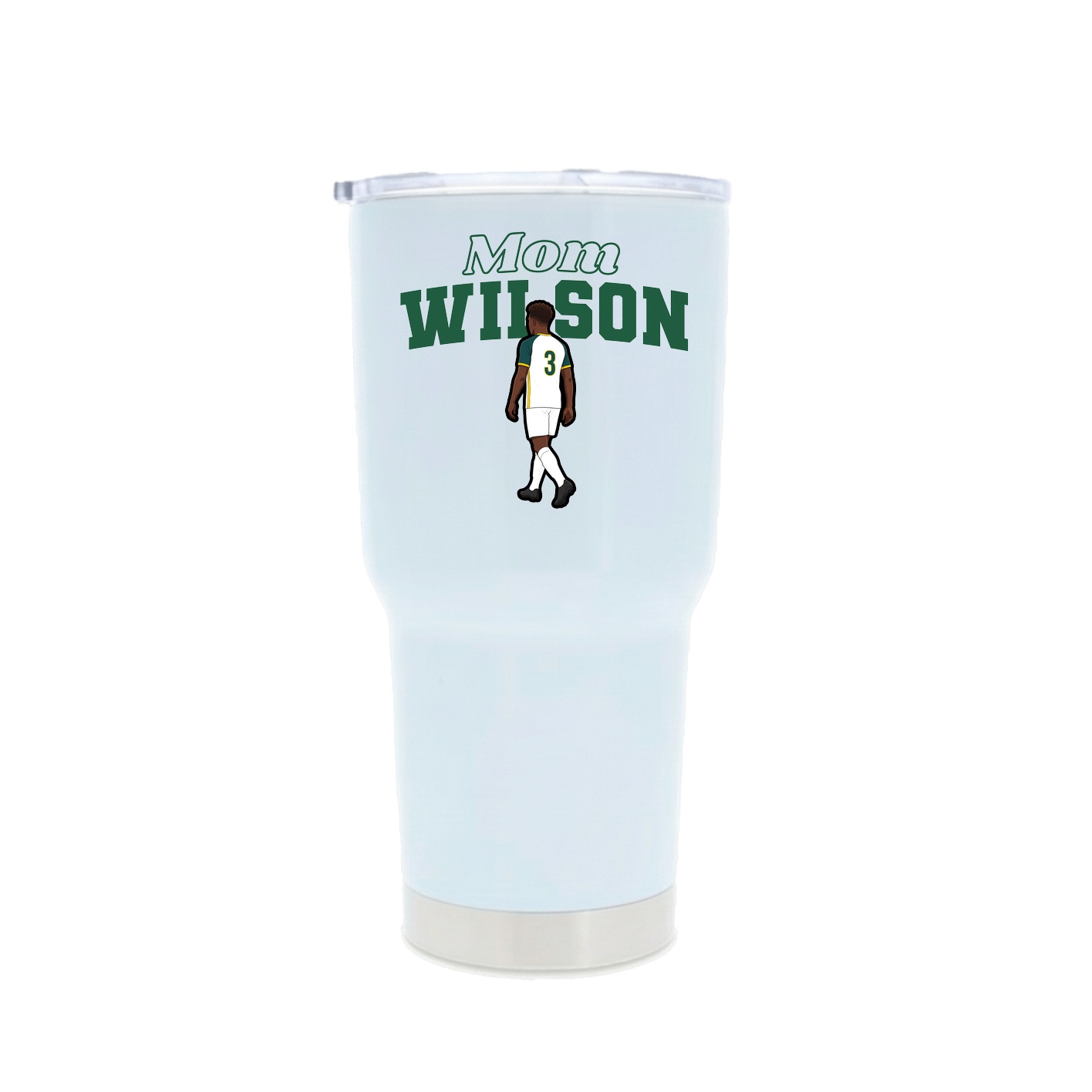 30oz Stainless Steel Tumbler — Mothers Day Block in White
