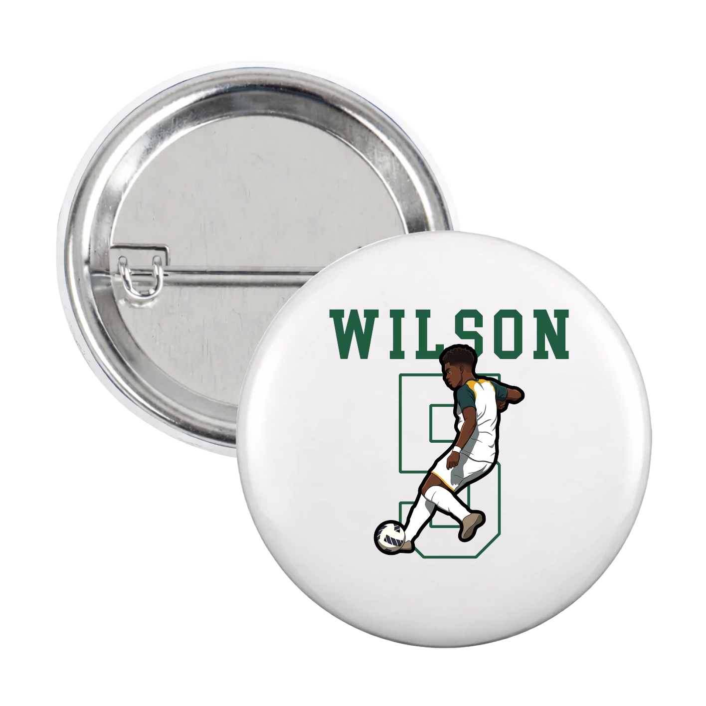 Game Day Button — Shirsey in White