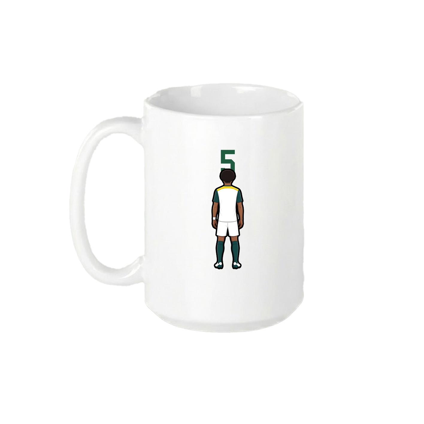 15oz Coffee Mug — Number Top in White