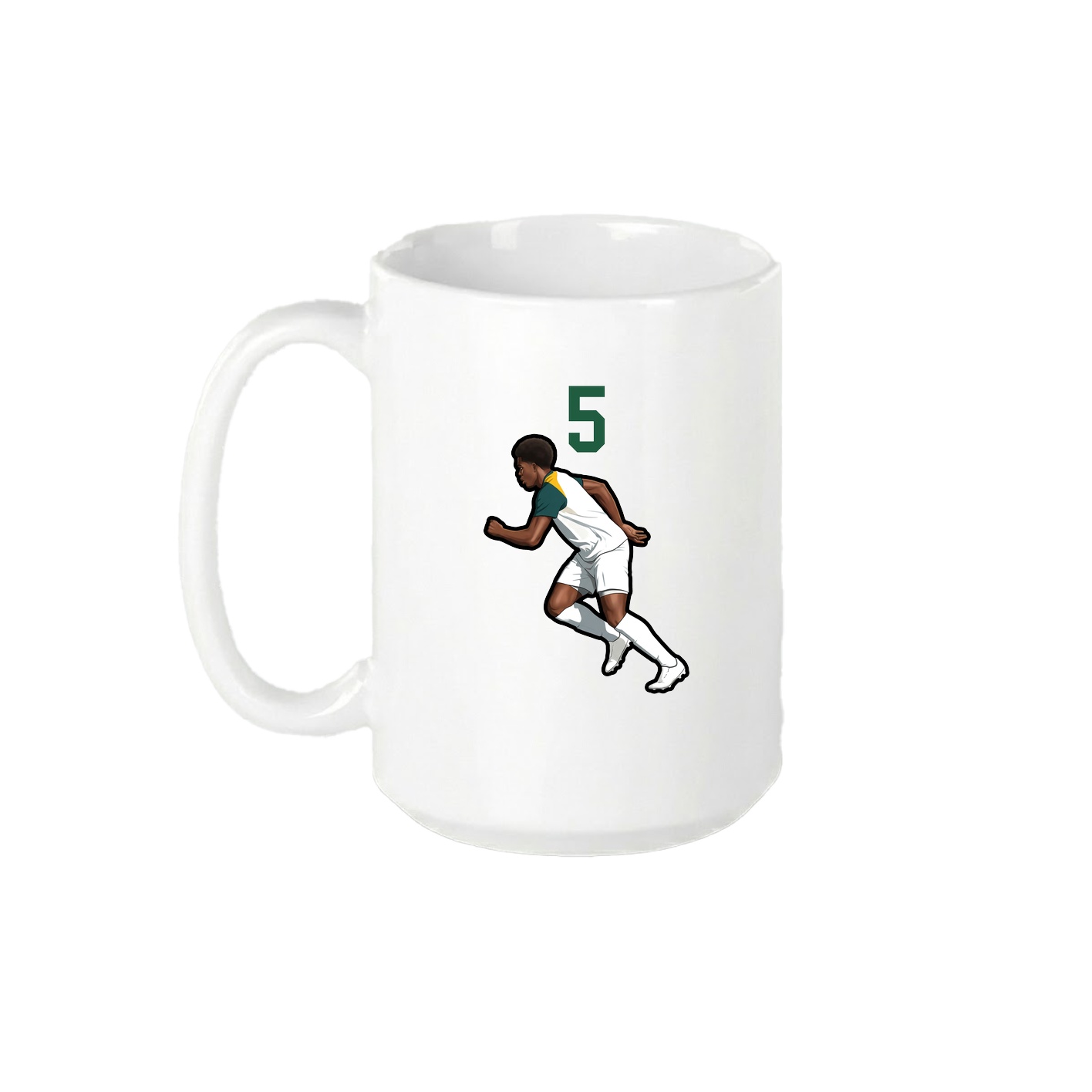 15oz Coffee Mug — Number Top in White