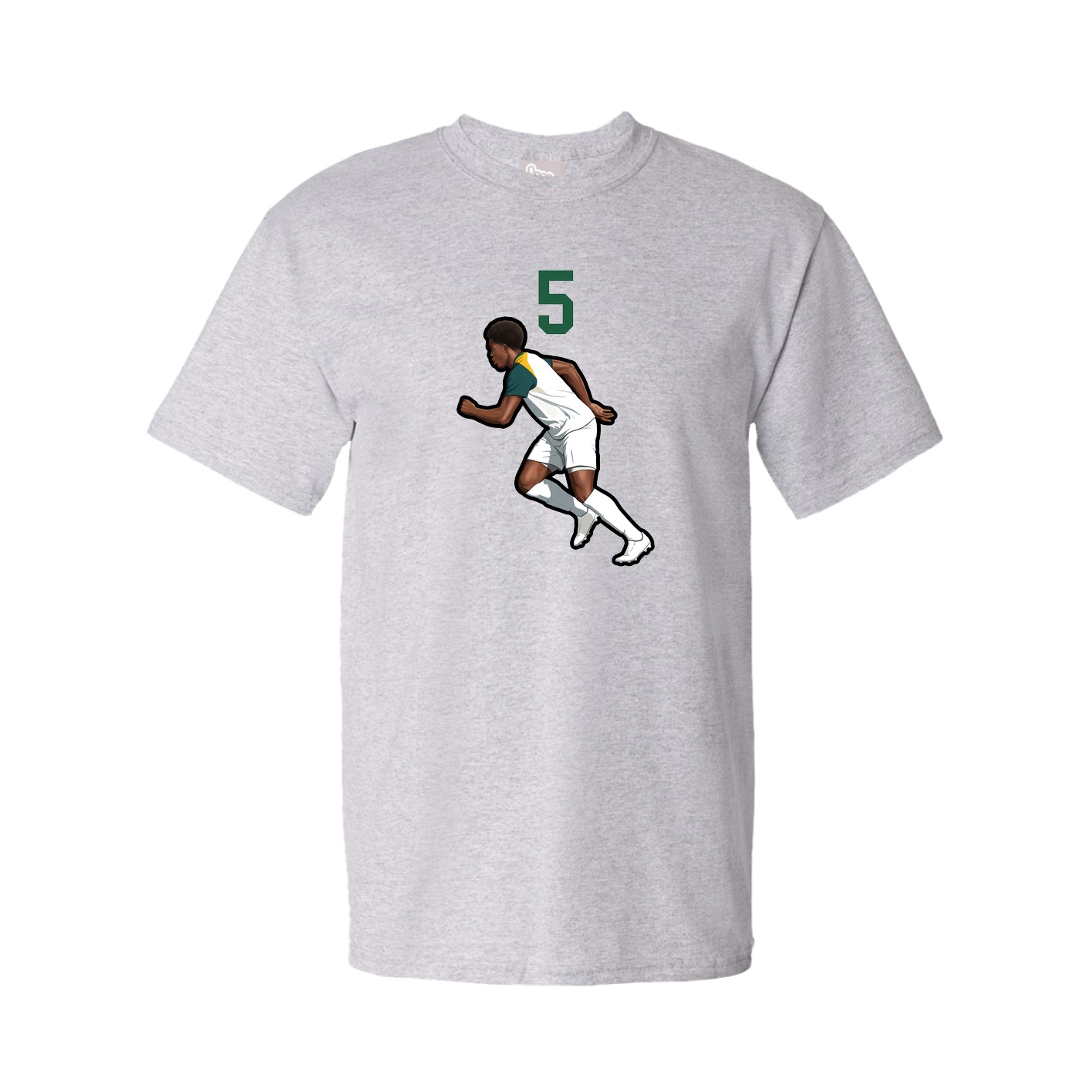 Youth Tee — Number Top in Grey