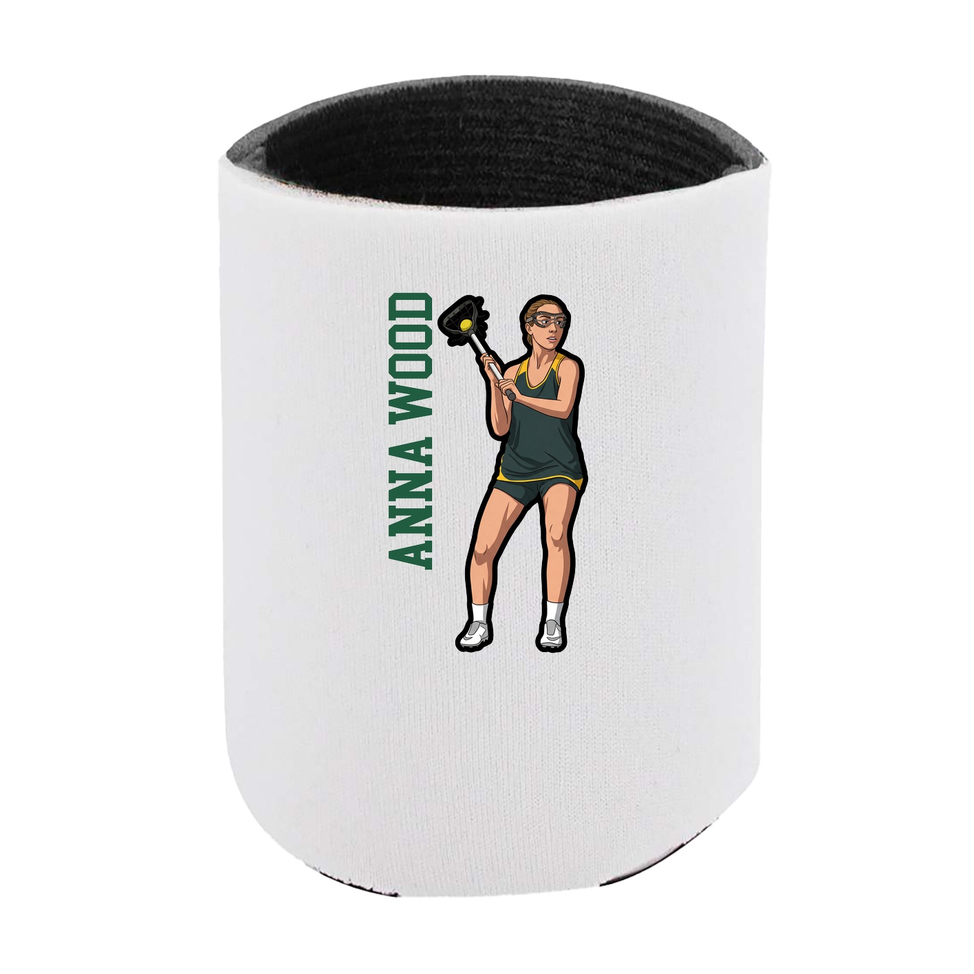 Can Holder — Name Vertical in White