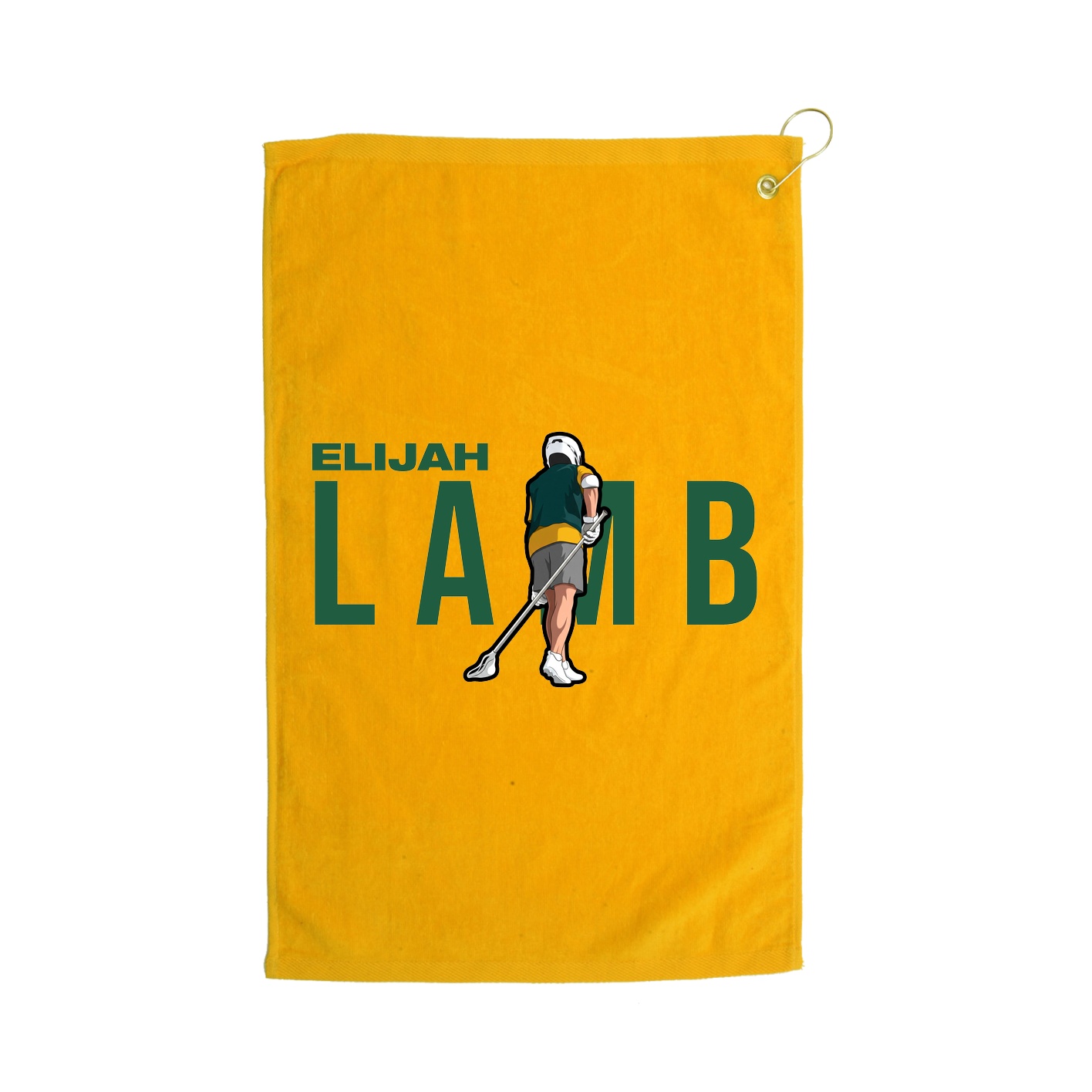Golf Towel — Player Name in Gold