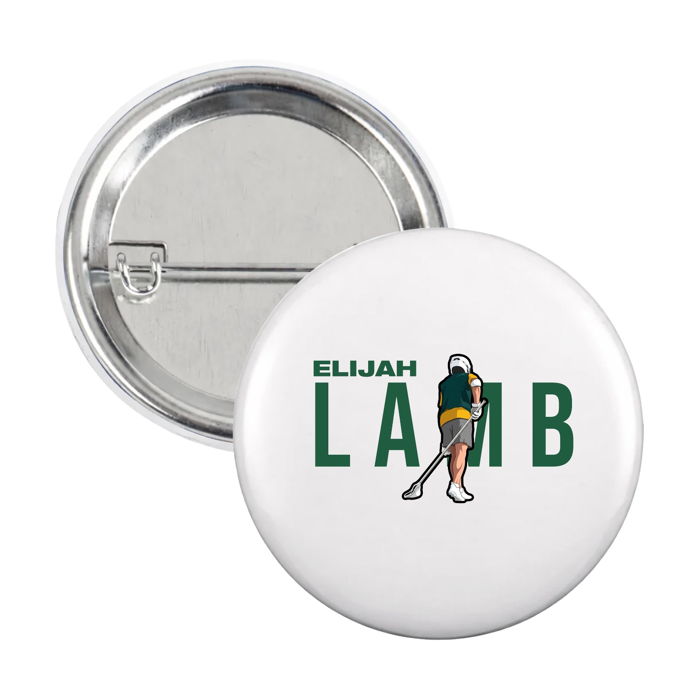 Game Day Button — Player Name in White