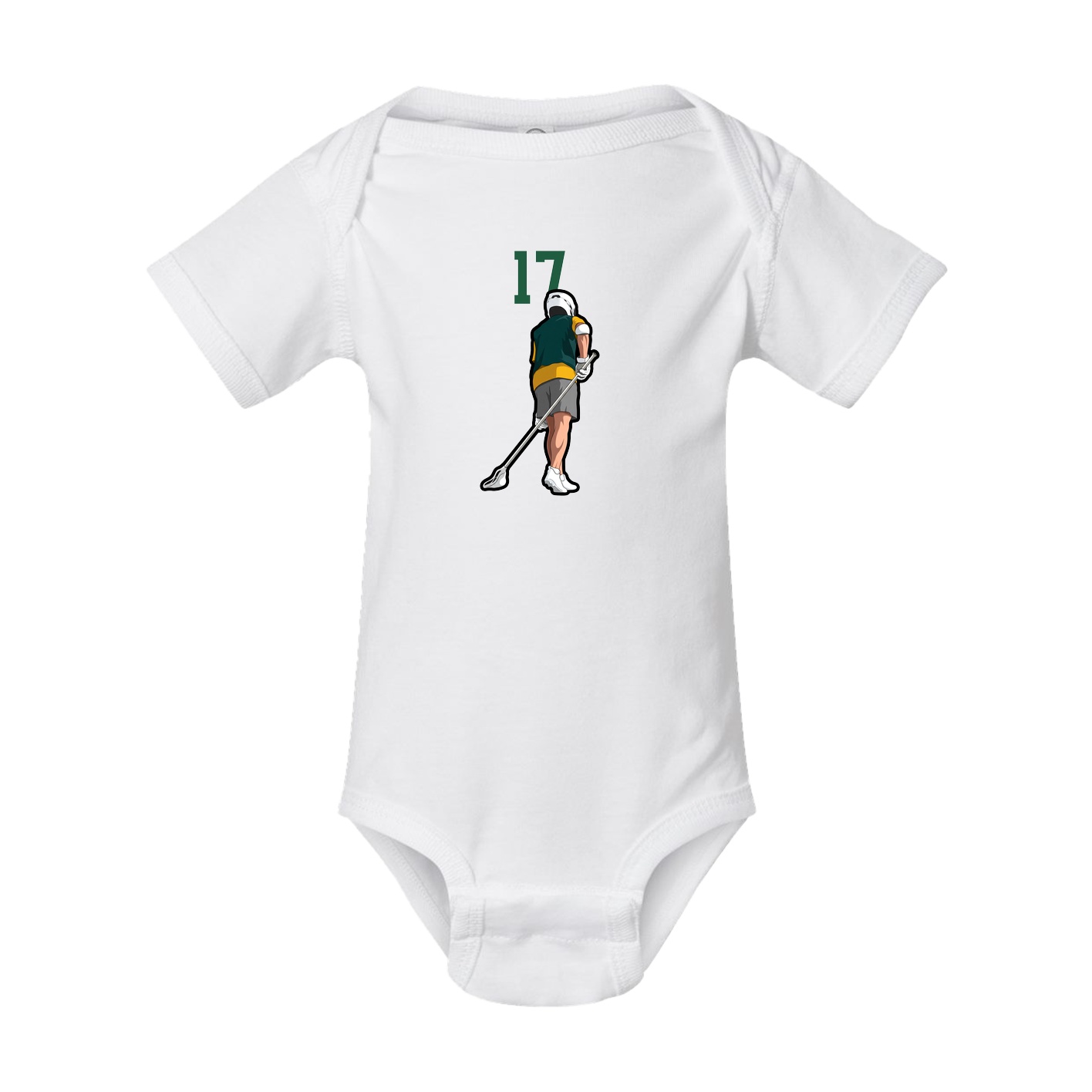 Baby Onesie — Number Top in White