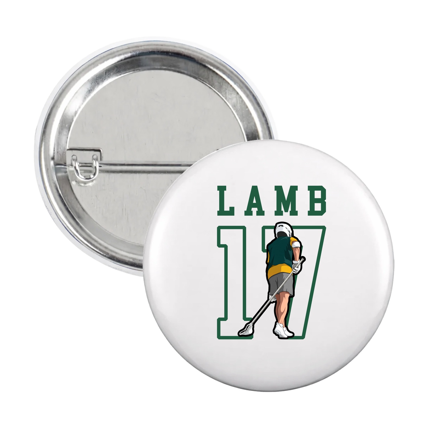 Game Day Button — Shirsey in White
