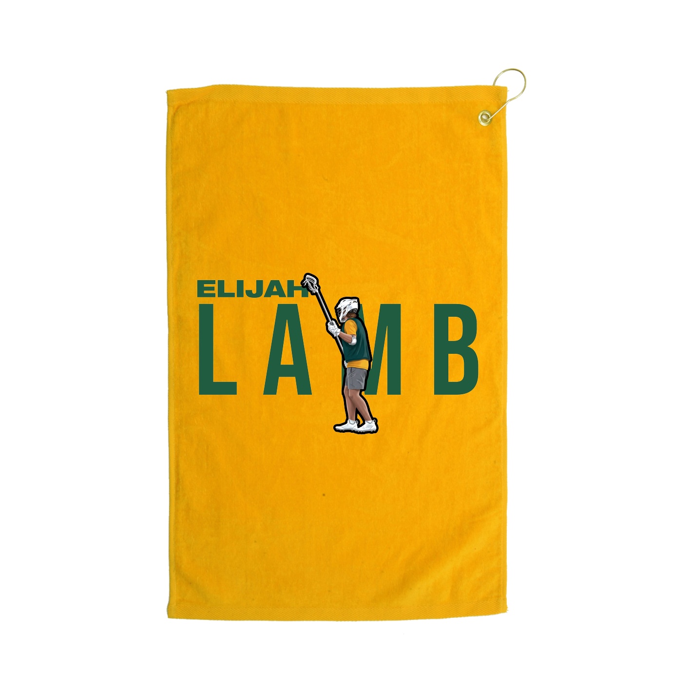Golf Towel — Player Name in Gold