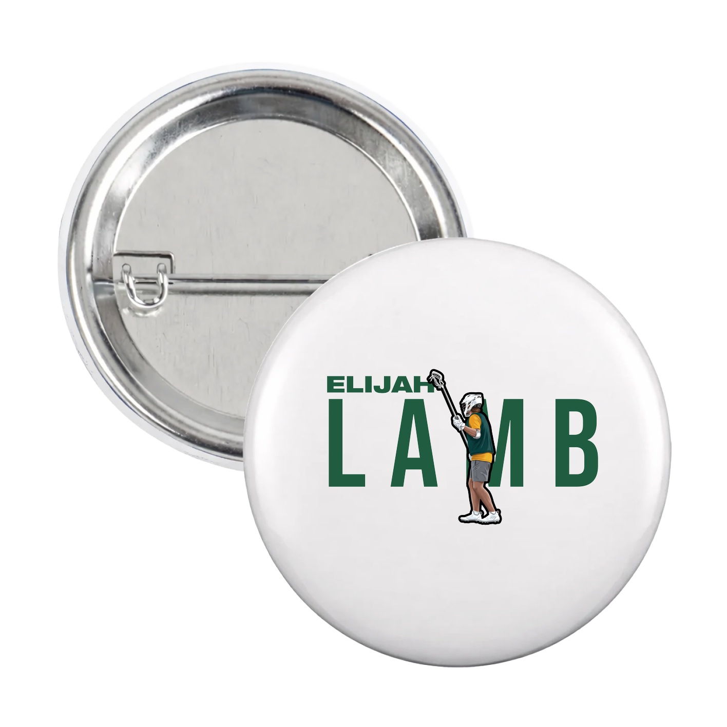 Game Day Button — Player Name in White