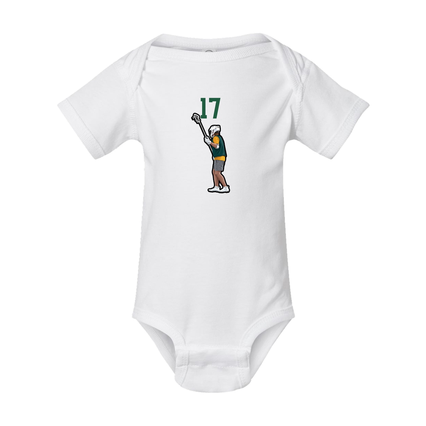 Baby Onesie — Number Top in White