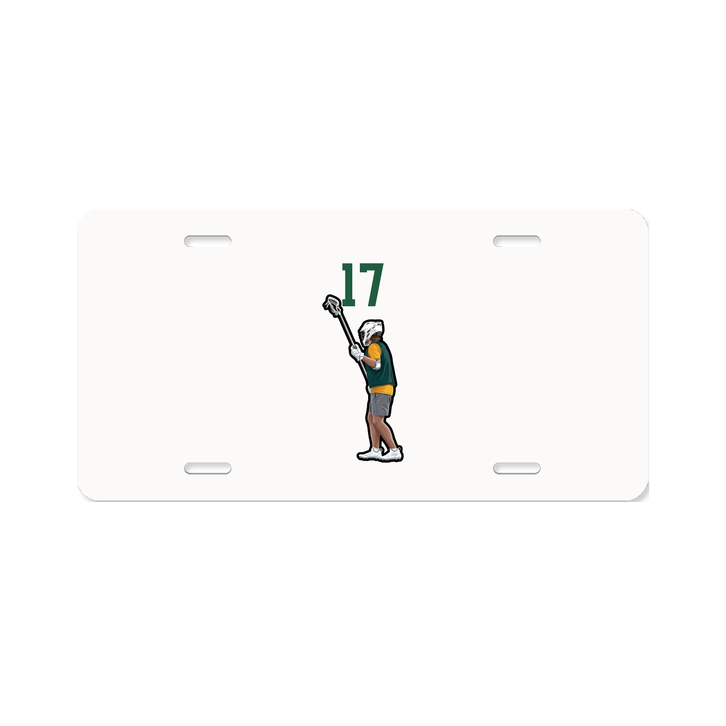 License Plate — Number Top in Classic