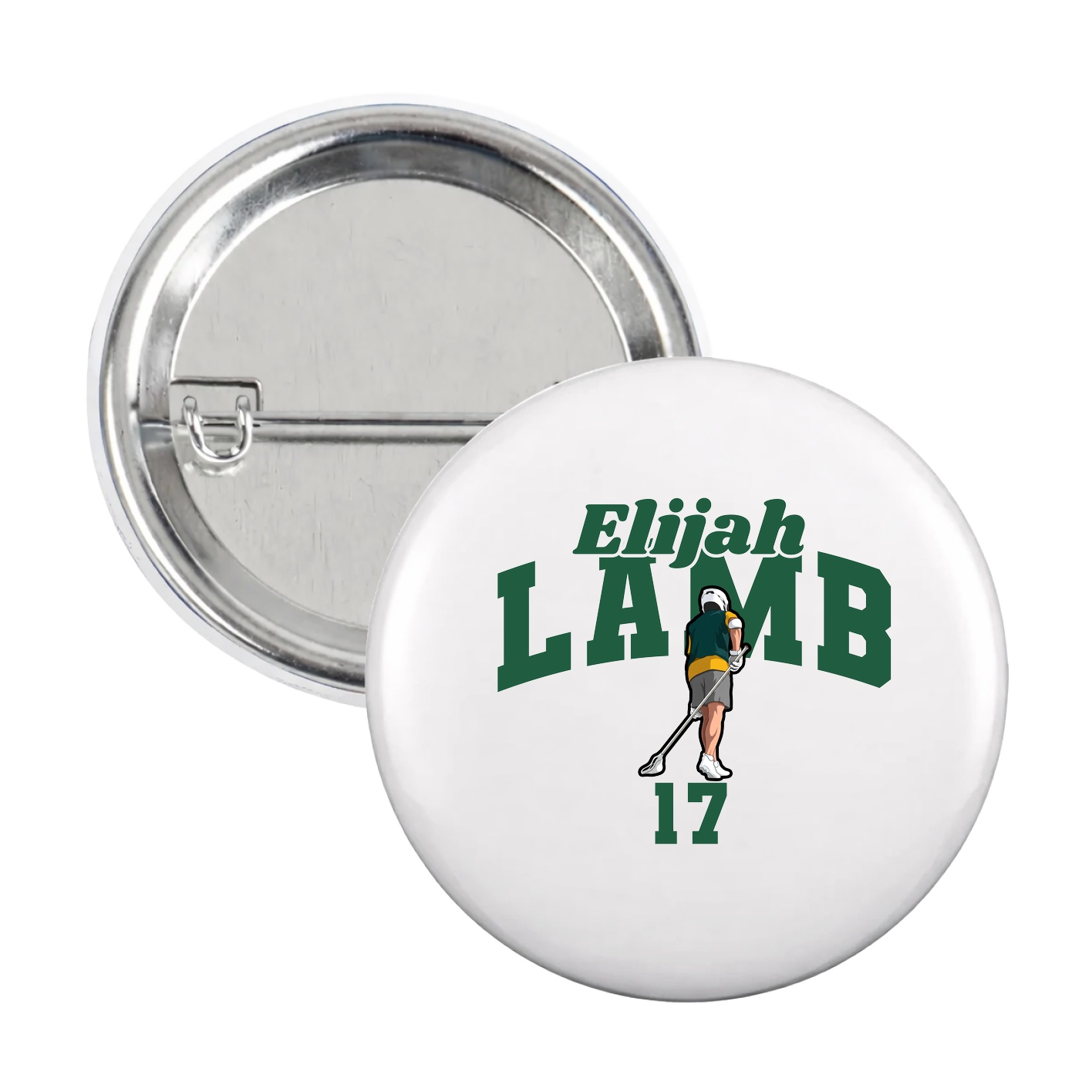 Game Day Button — Signature Arch in White