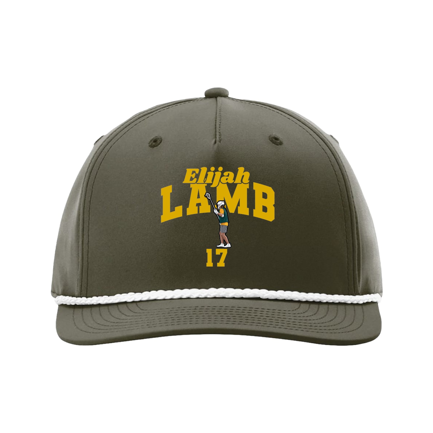 Five-Panel Classic Rope Cap — Signature Arch in Green