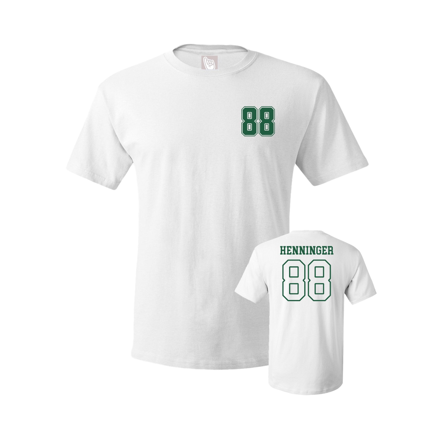 Youth Tee — Chest Back in White