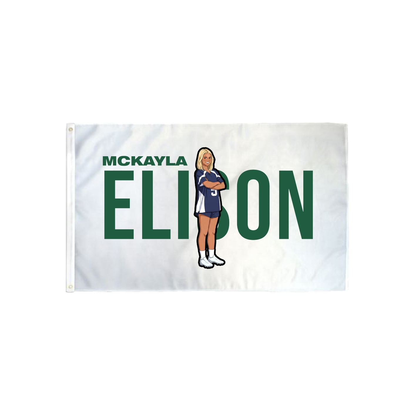 3x5 Flag — Player Name in Classic