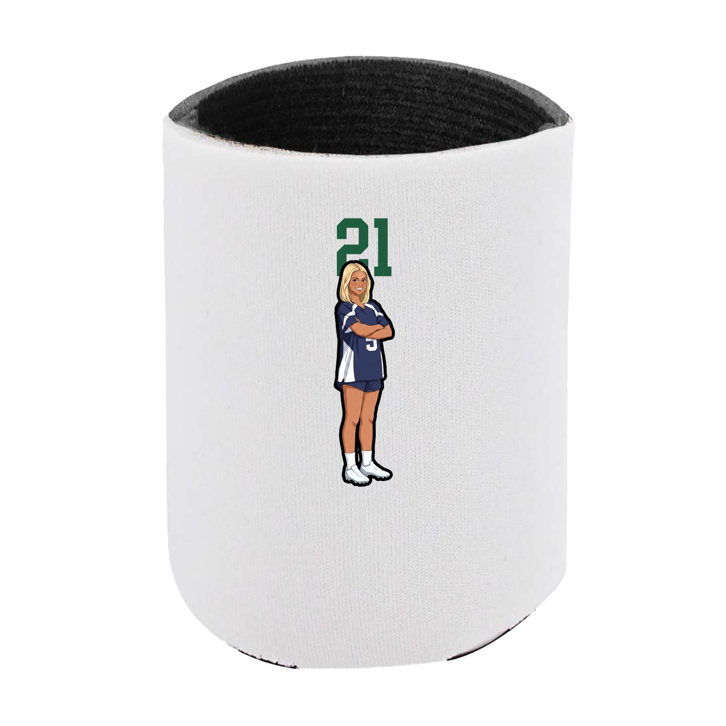 Can Holder — Number Top in White