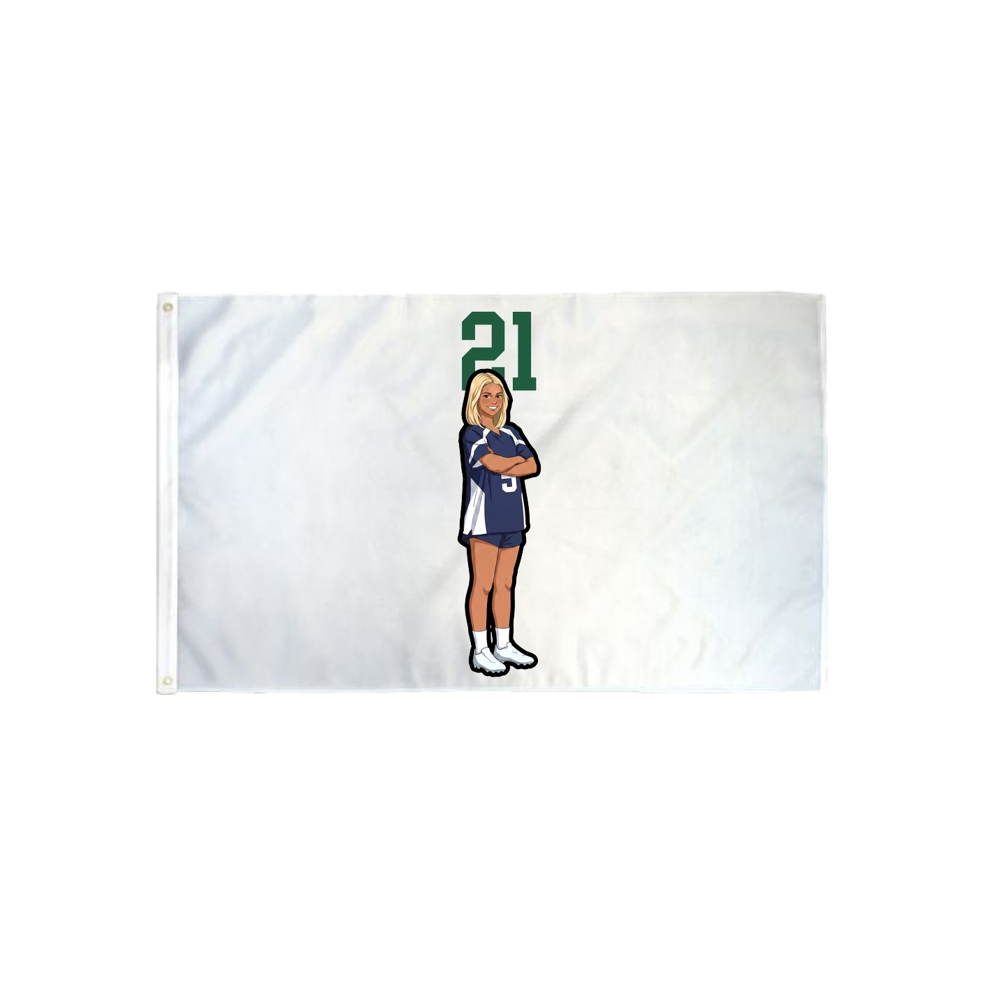 3x5 Flag — Number Top in Classic