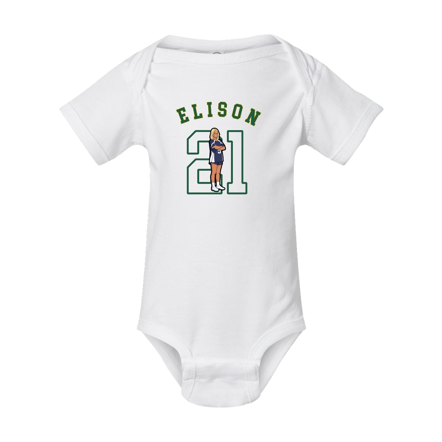 Baby Onesie — Shirsey Arch in White