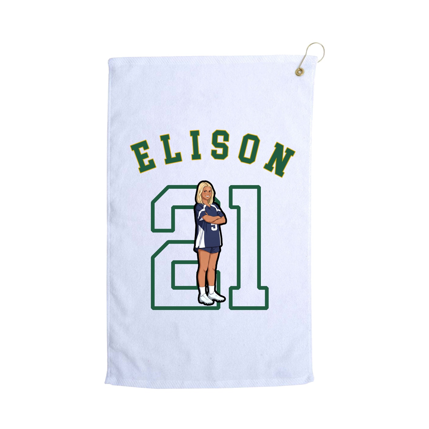 Golf Towel — Shirsey Arch in White