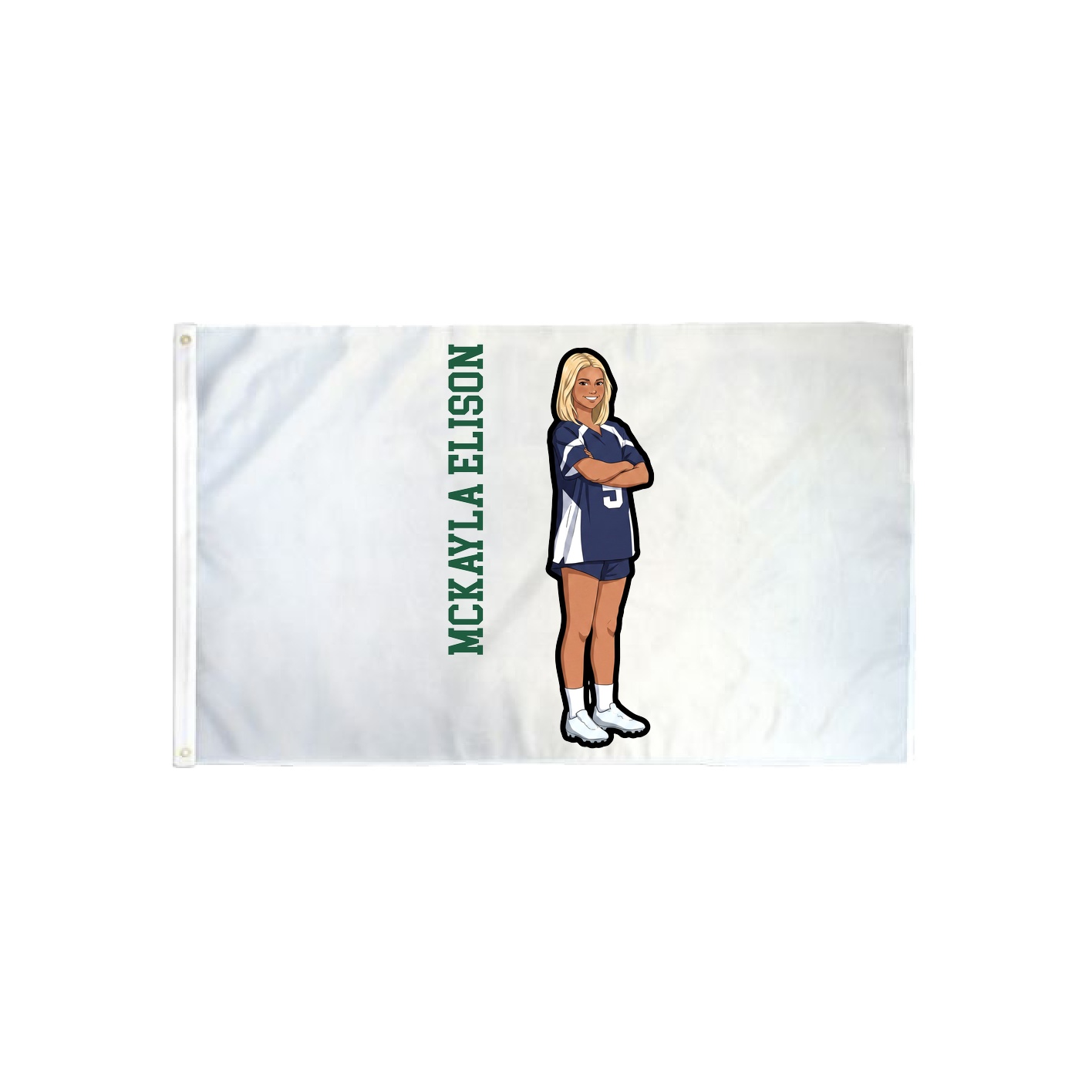 3x5 Flag — Name Vertical in Classic