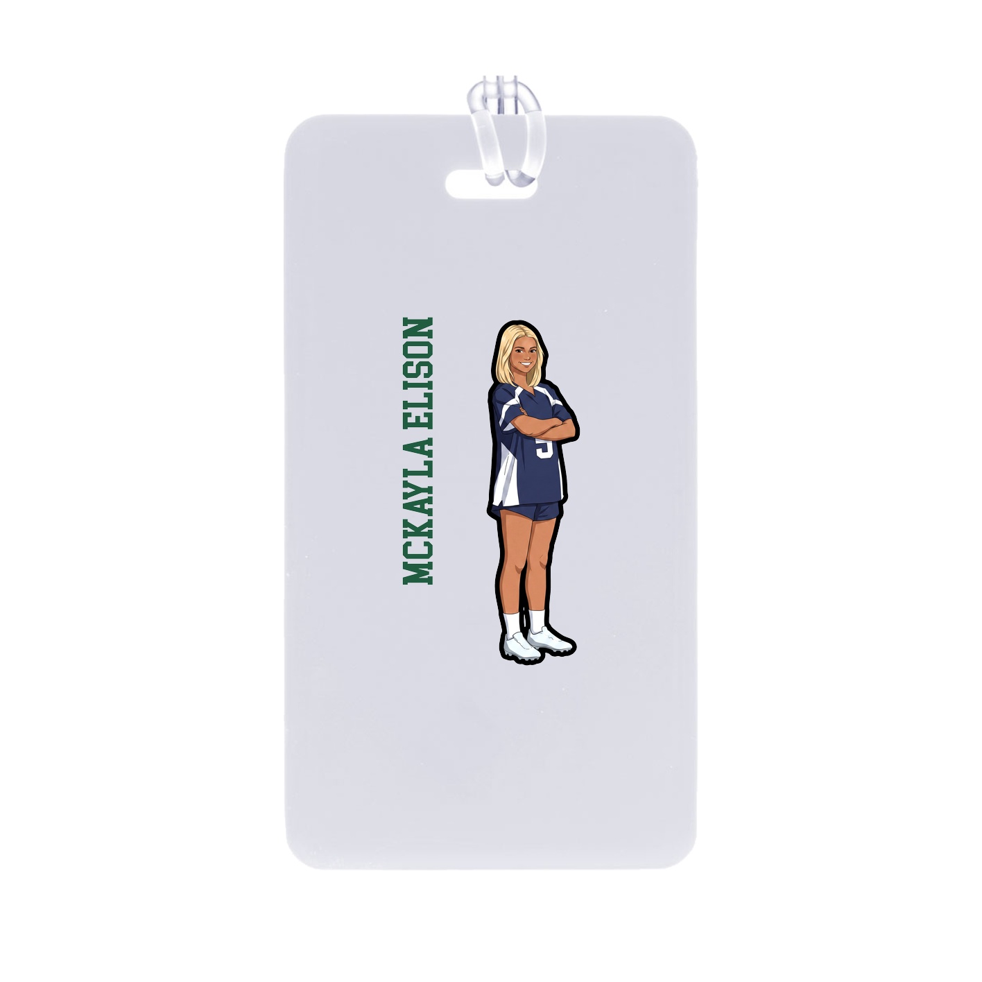 Bag Tag — Name Vertical in Classic