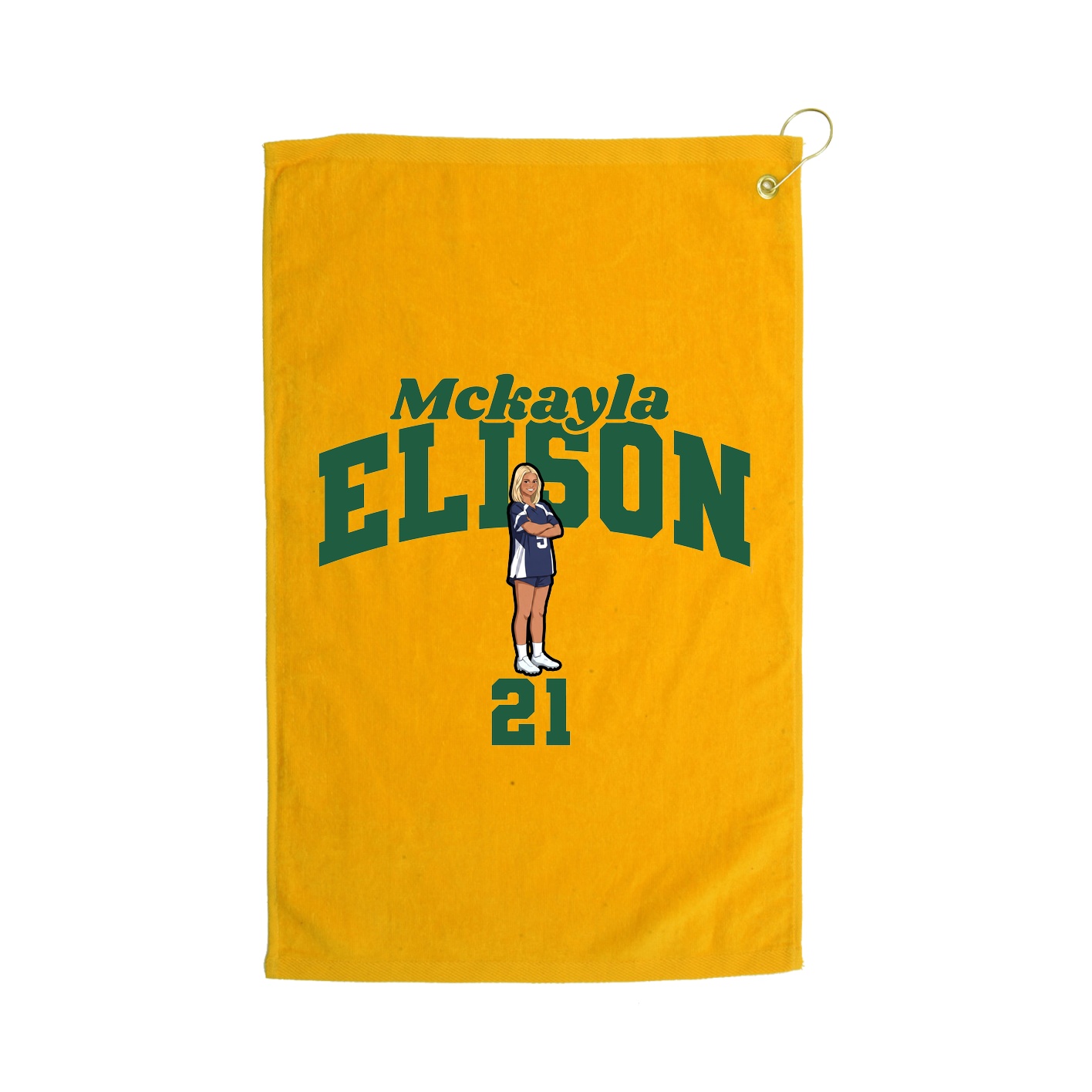 Golf Towel — Signature Arch in Gold